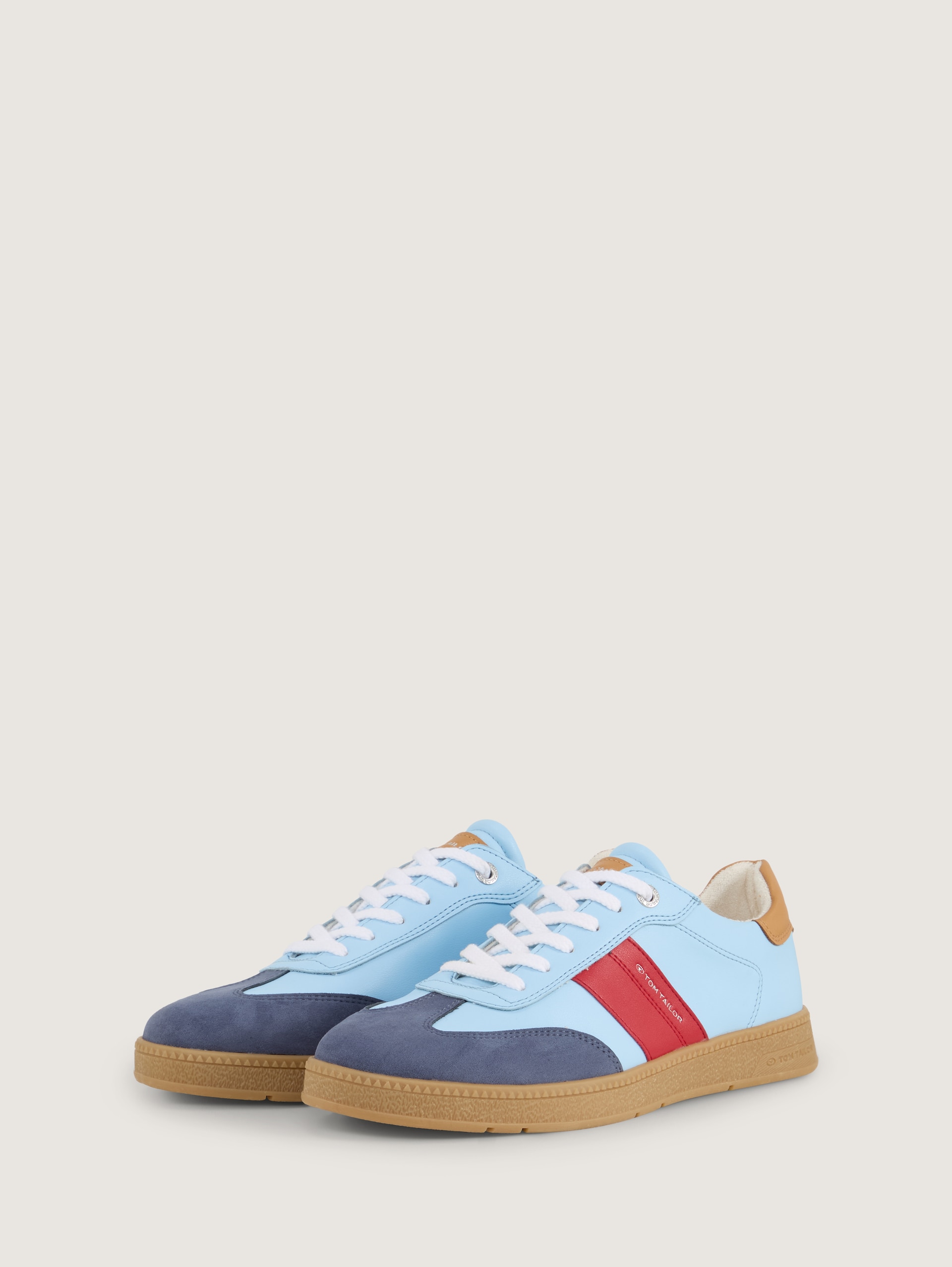 Sneakers met colourblocking - blue-red - zijaanzicht product