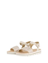 Sélectionné, Sandales plates avec motif tressé par Tom Tailor, doré