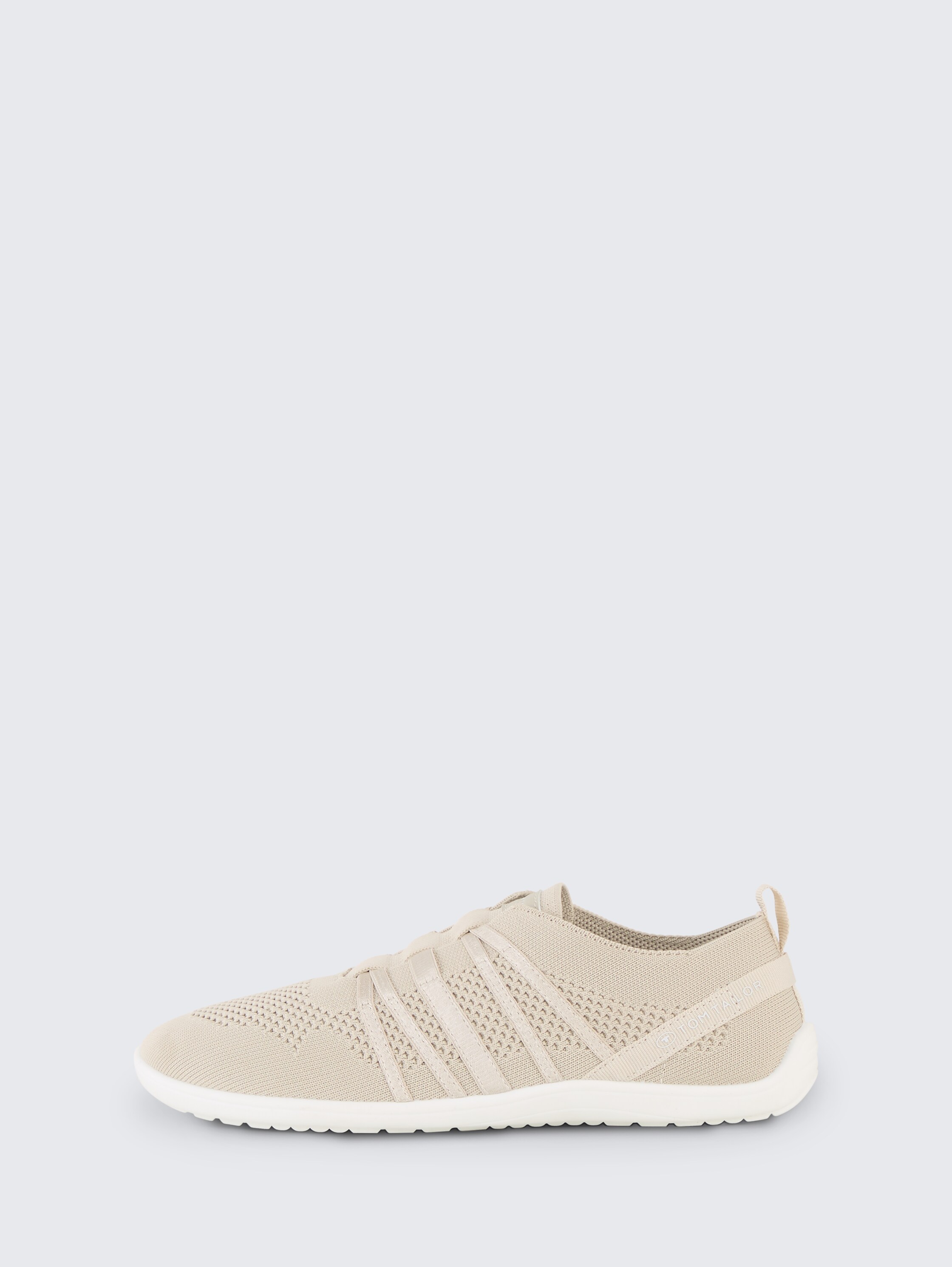 Sneaker mit elastischem Schaft - beige - seitliche Produkt-Ansicht