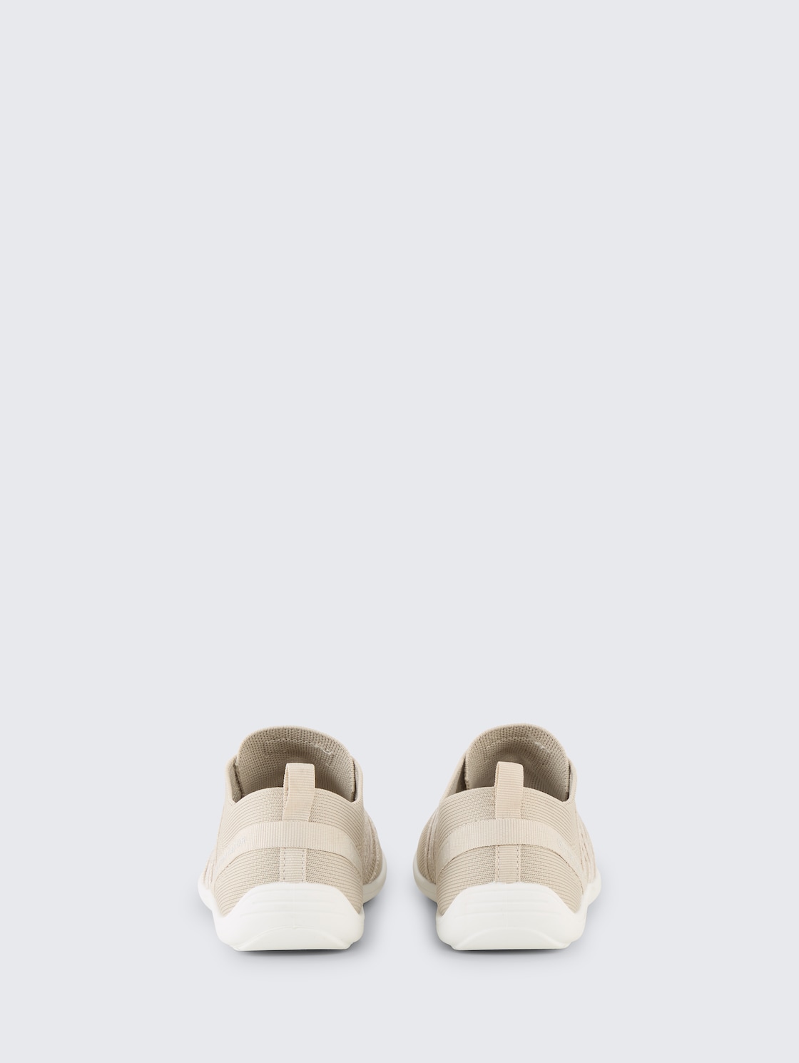 Sneaker mit elastischem Schaft - beige - Produkt-Rückansicht