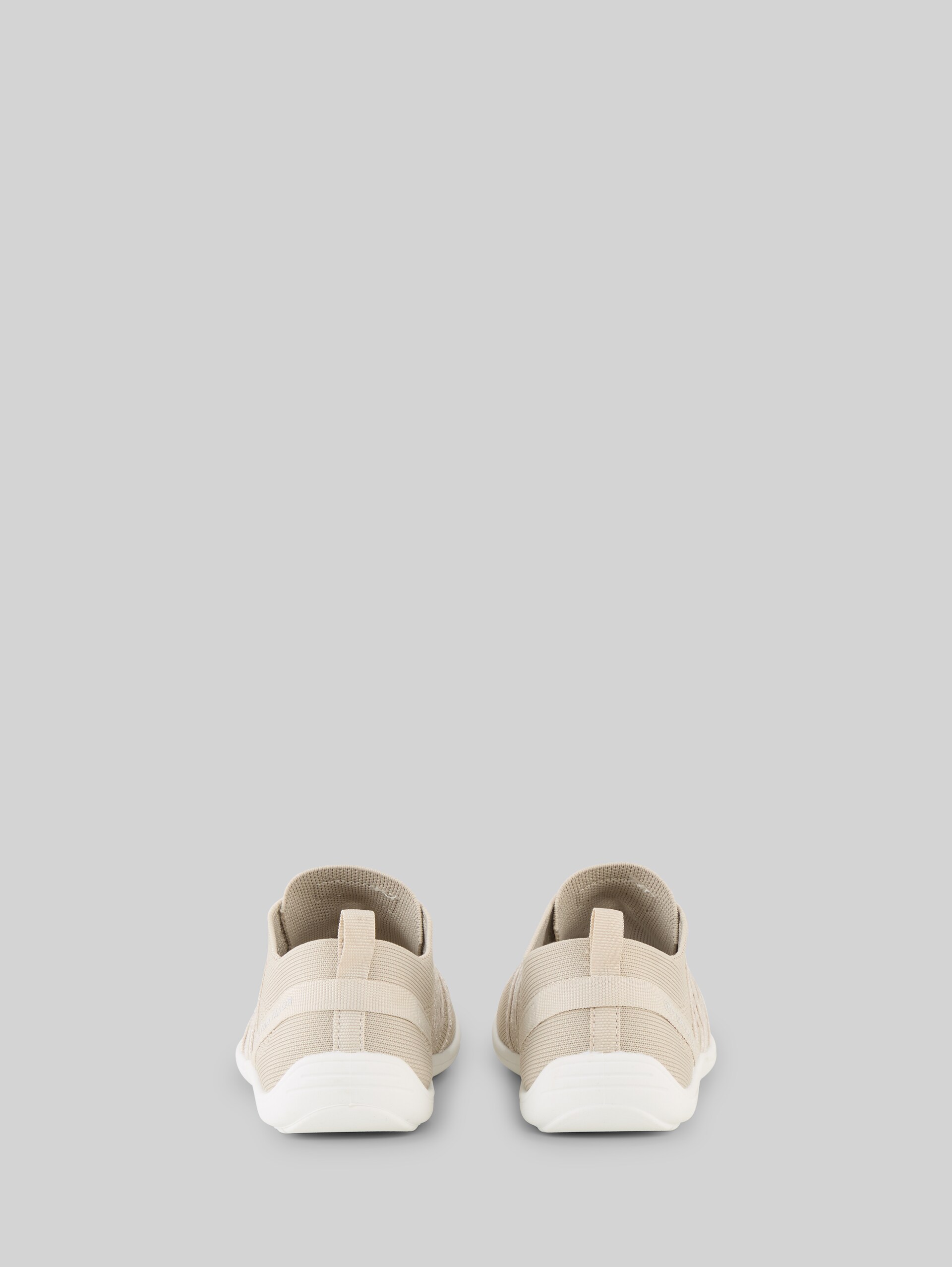 Sneakers with elastic shaft - beige - Product rear view