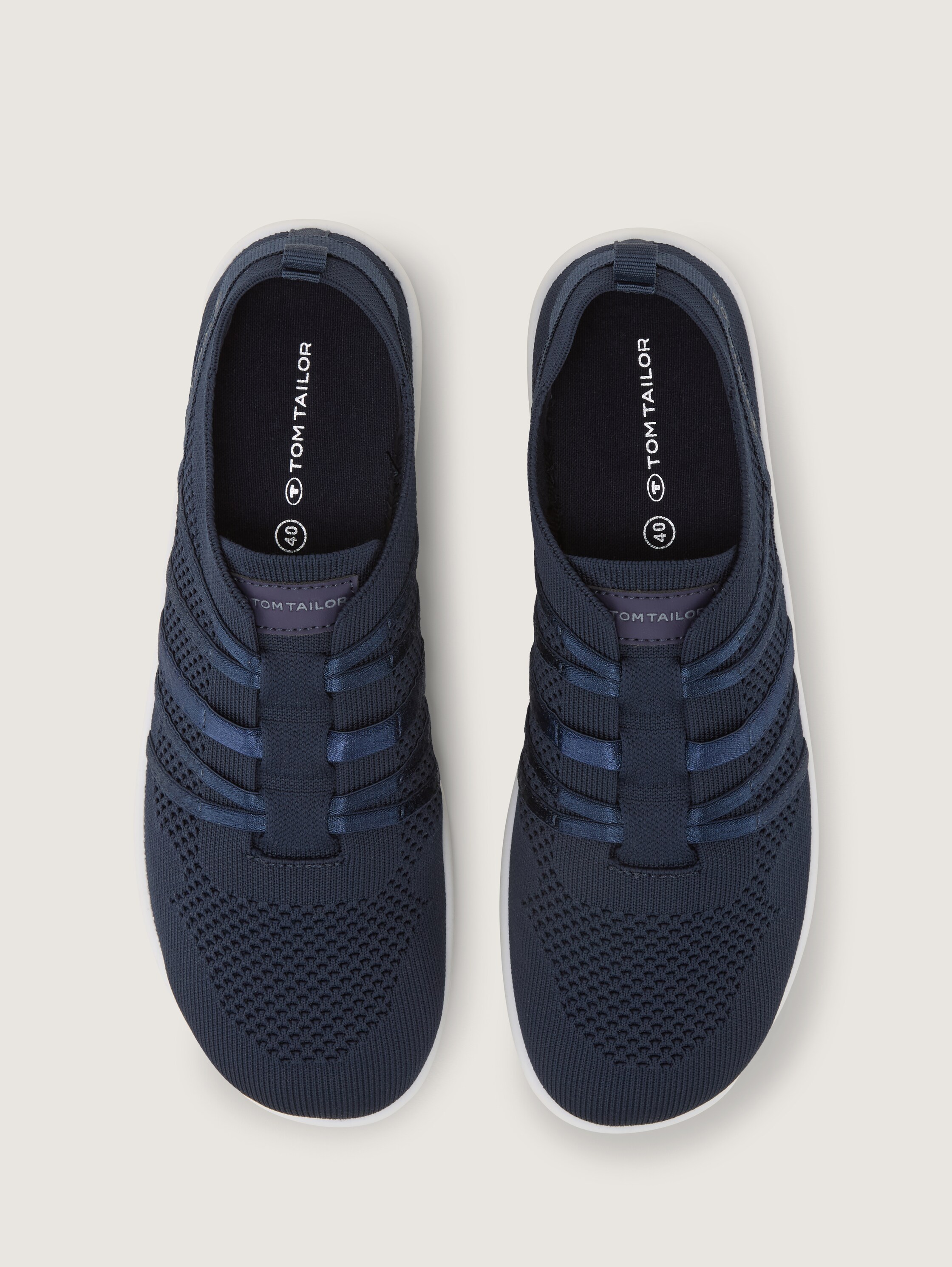Sneaker mit elastischem Schaft - navy - Produkt-Ansicht von oben 