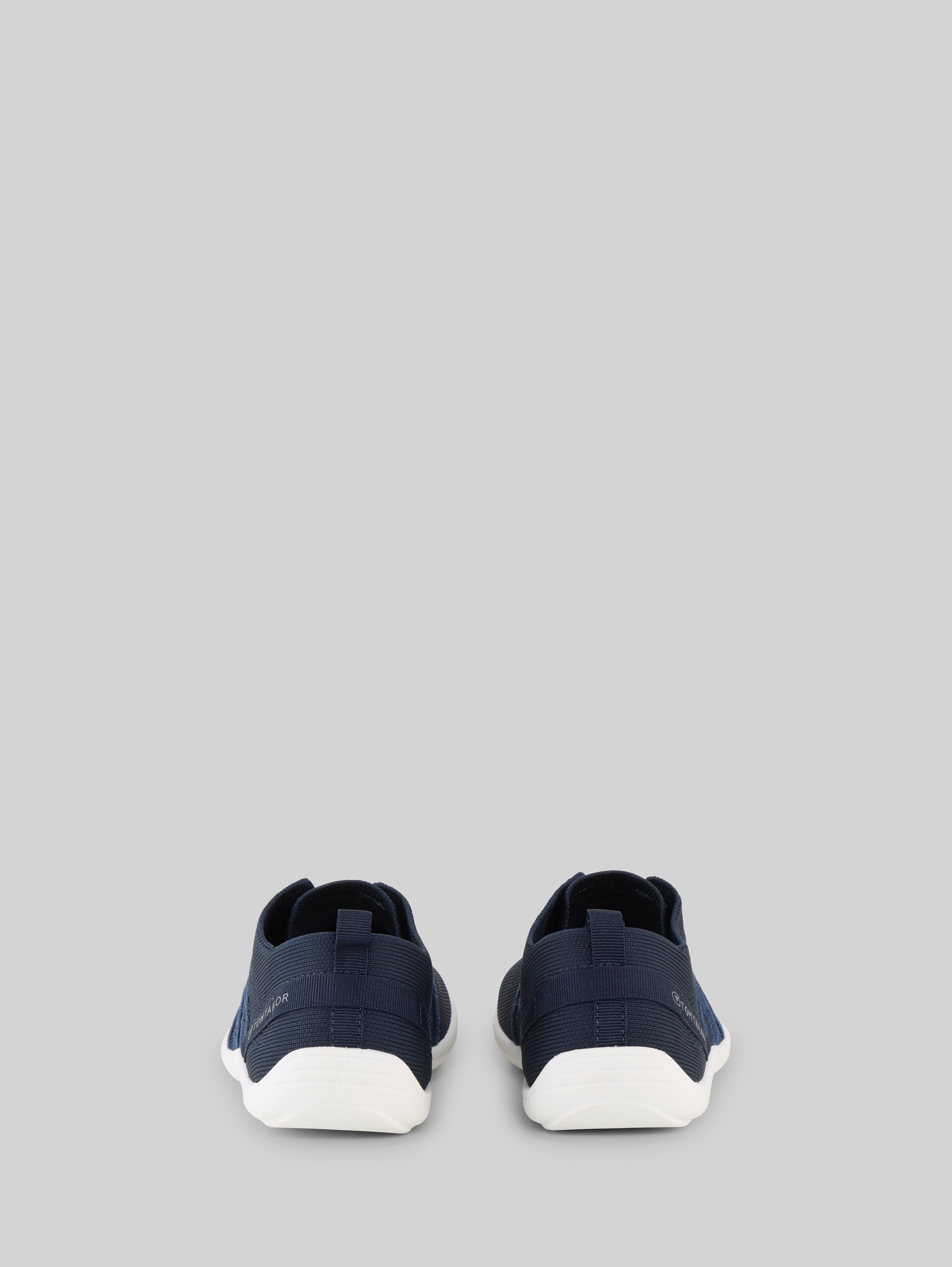 Sneakers with elastic shaft - navy - Product rear view