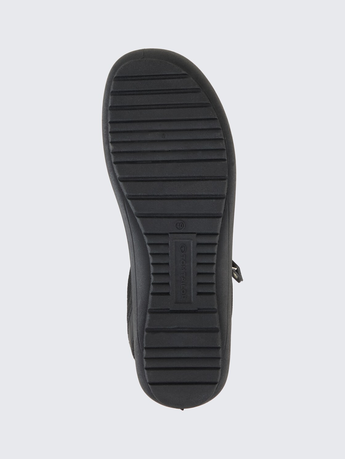 Sneaker mit Reißverschluss-Detail - black-uni - Produkt-Ansicht Sohle