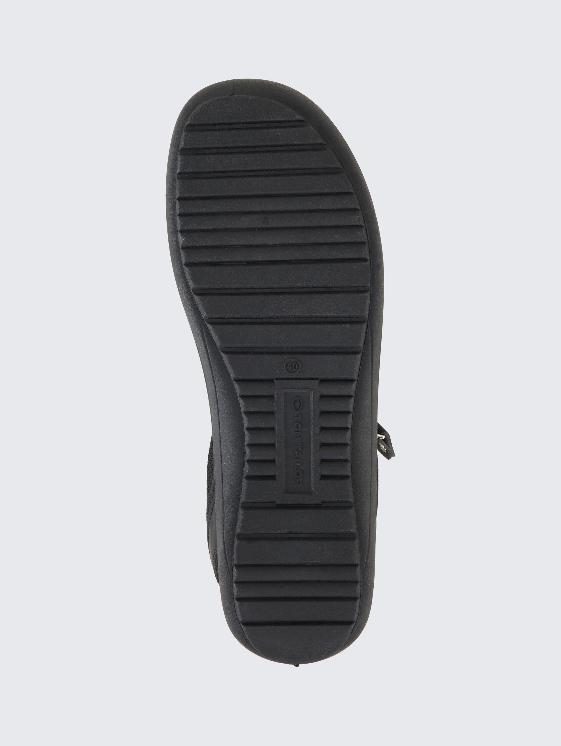 Sneaker mit Reißverschluss-Detail - black-uni - Produkt-Ansicht Sohle