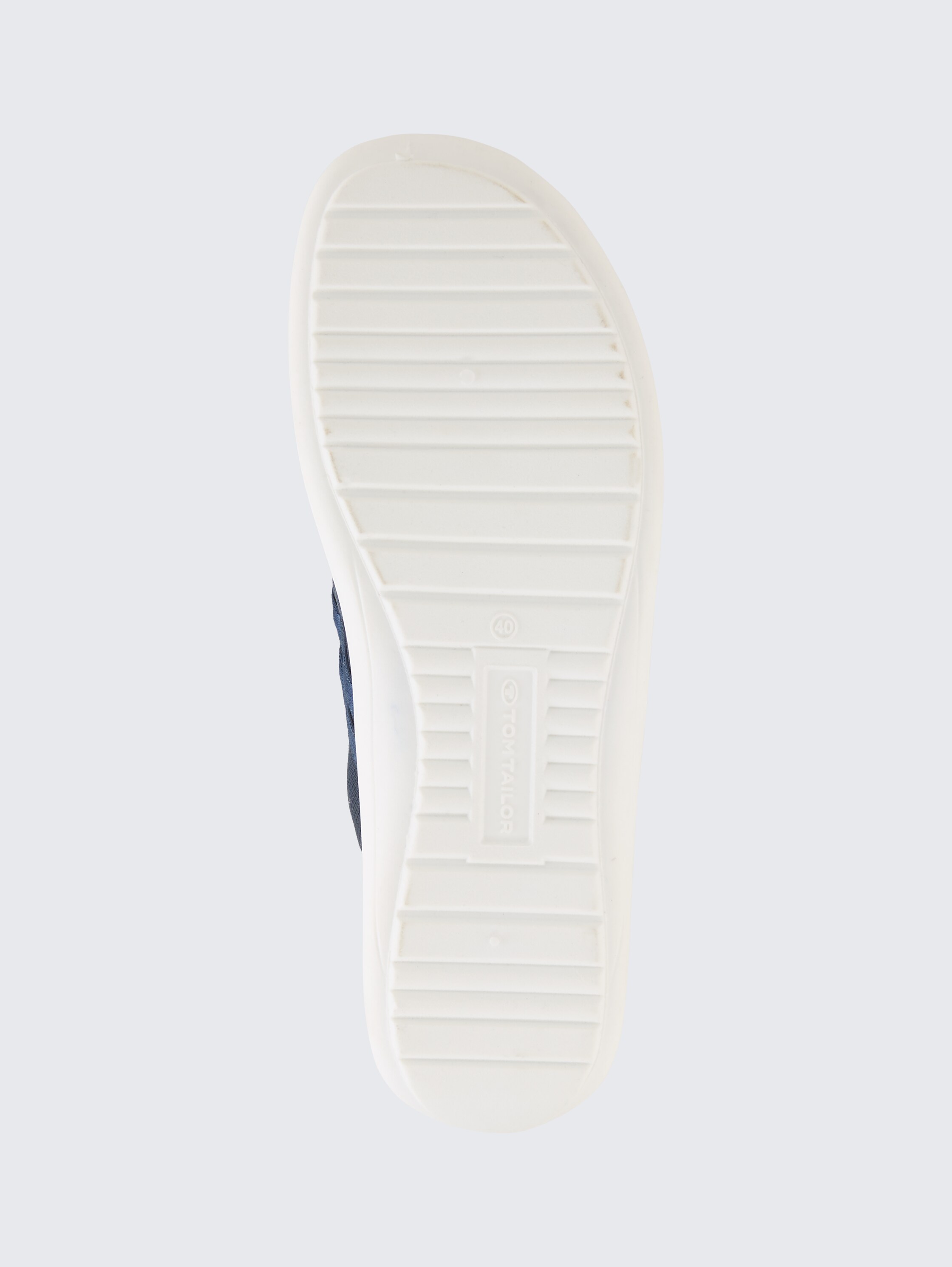 Flache Slipper mit Riemen - navy - Produkt-Ansicht Sohle