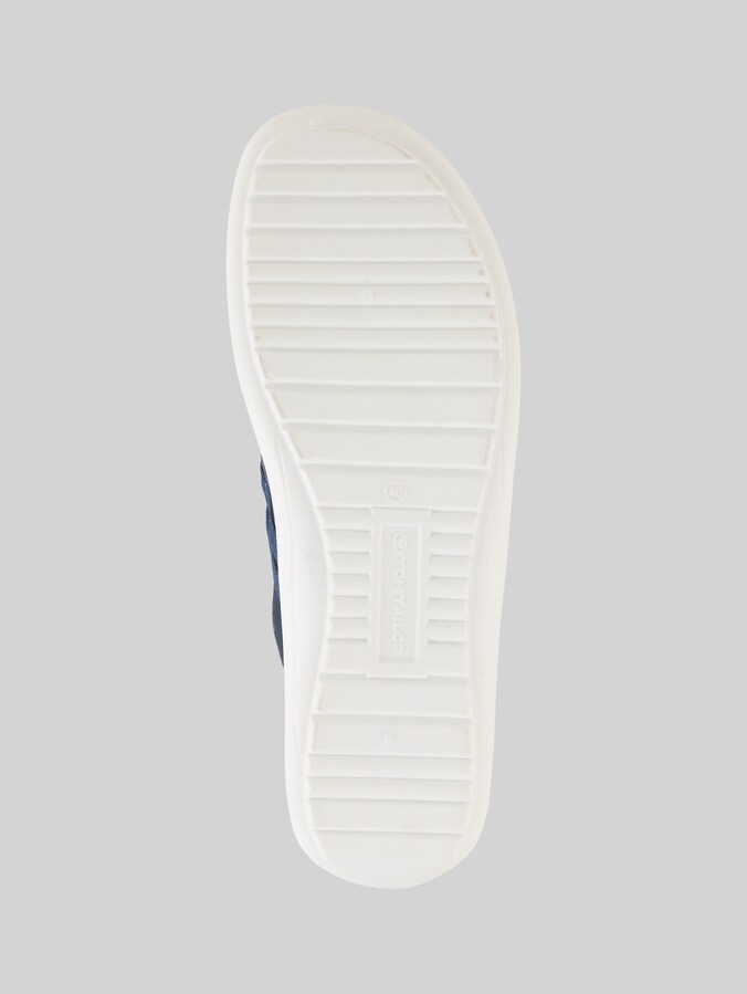TOM TAILOR 7490090019 Mocassino Basso Donna Con Suola In Rafia E Motivo Floreale, Comodo E Leggero