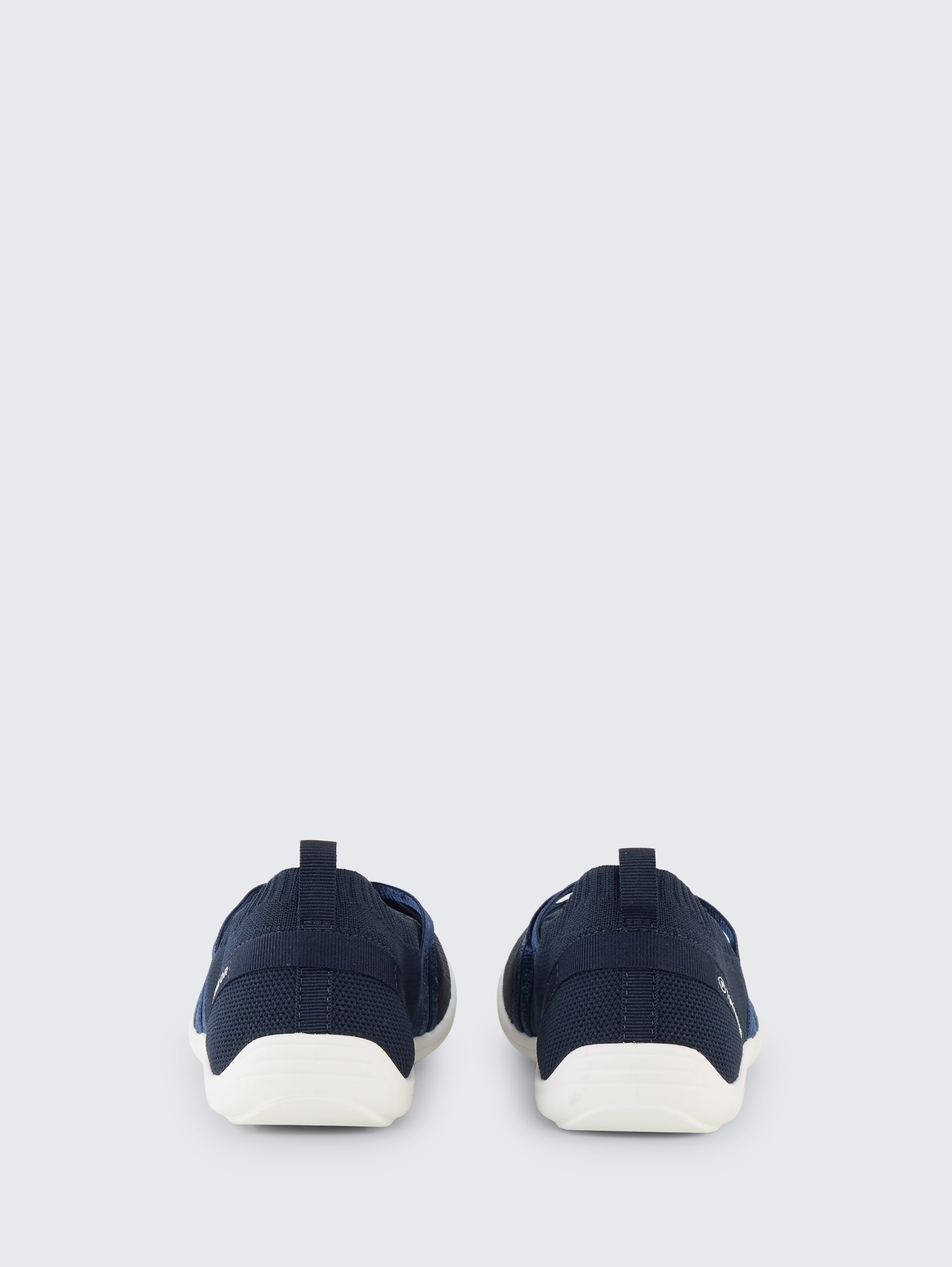 Flache Slipper mit Riemen - navy - Produkt-Rückansicht