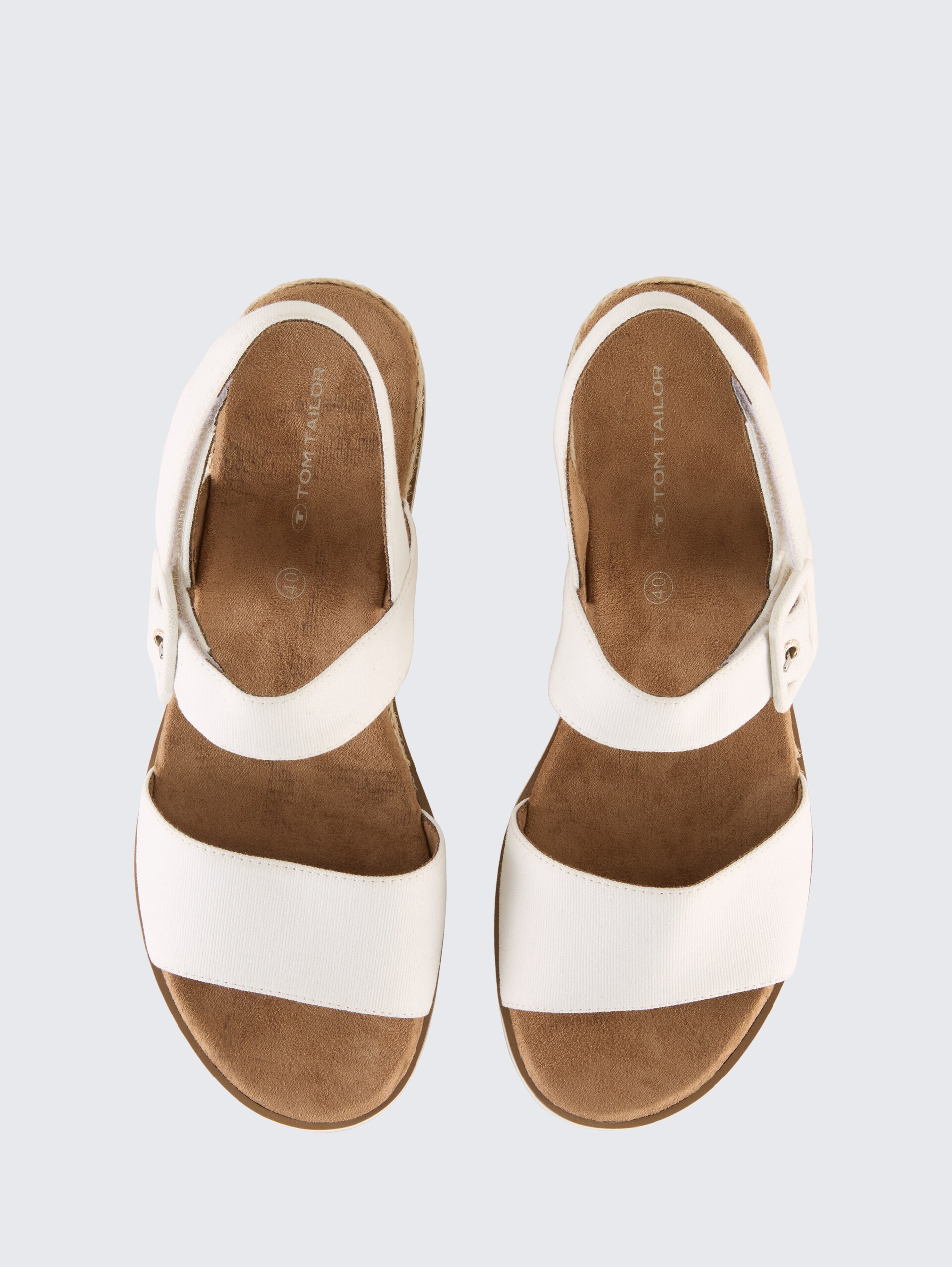 Sandalen mit Keilabsatz - white - Produkt-Ansicht von oben 