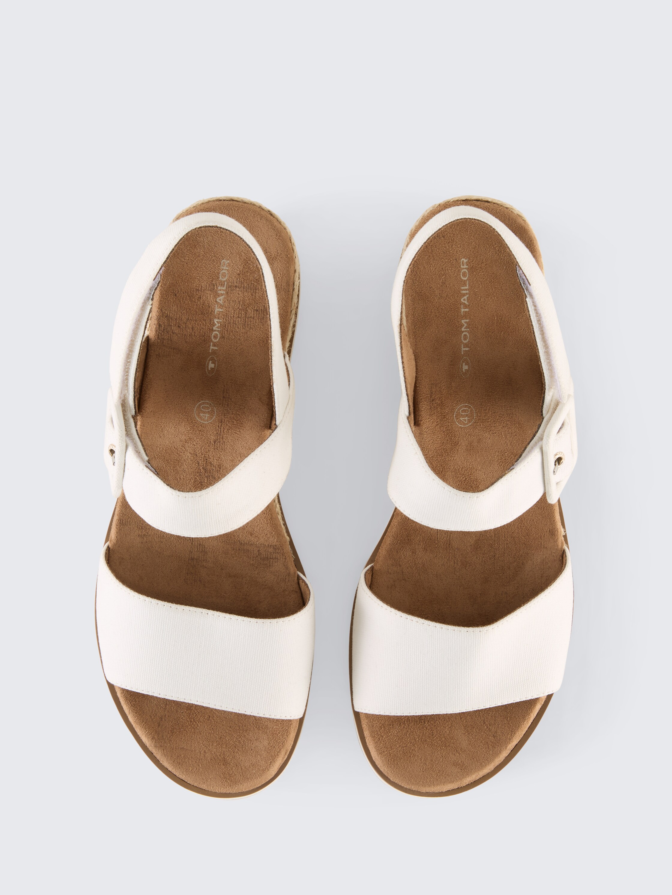 Sandalen met sleehak - white_1 - 