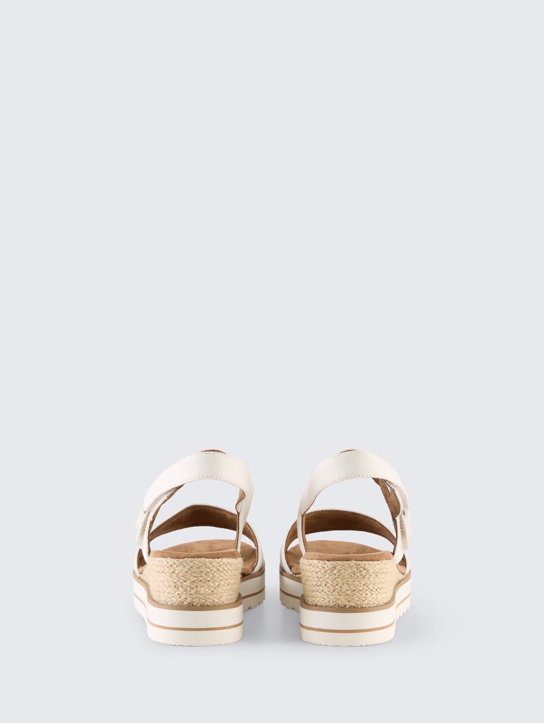 Sandalen mit Keilabsatz - white - Produkt-Rückansicht