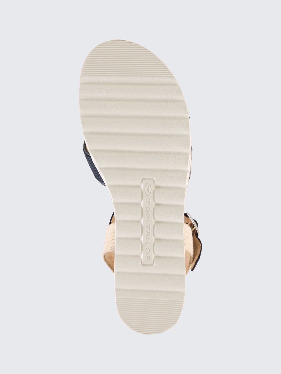 Sandalen mit Keilabsatz - navy - Produkt-Ansicht Sohle