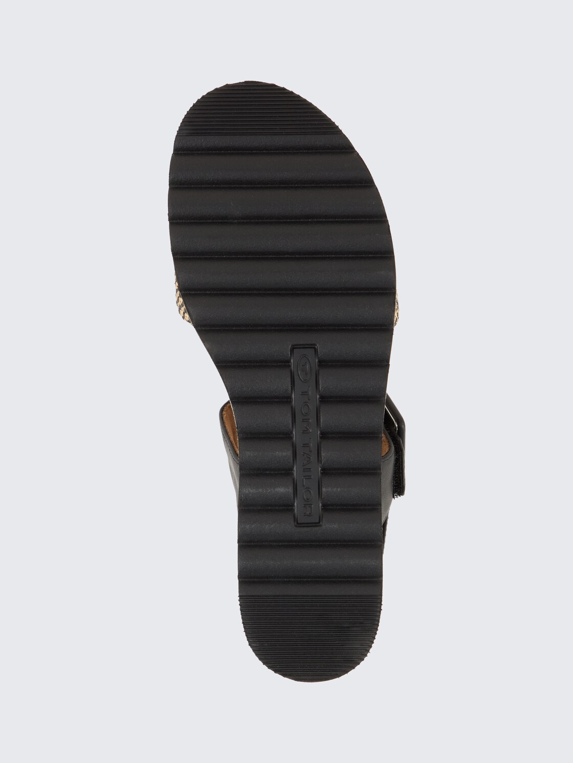 Sandalen mit Keilabsatz - black - Produkt-Ansicht Sohle