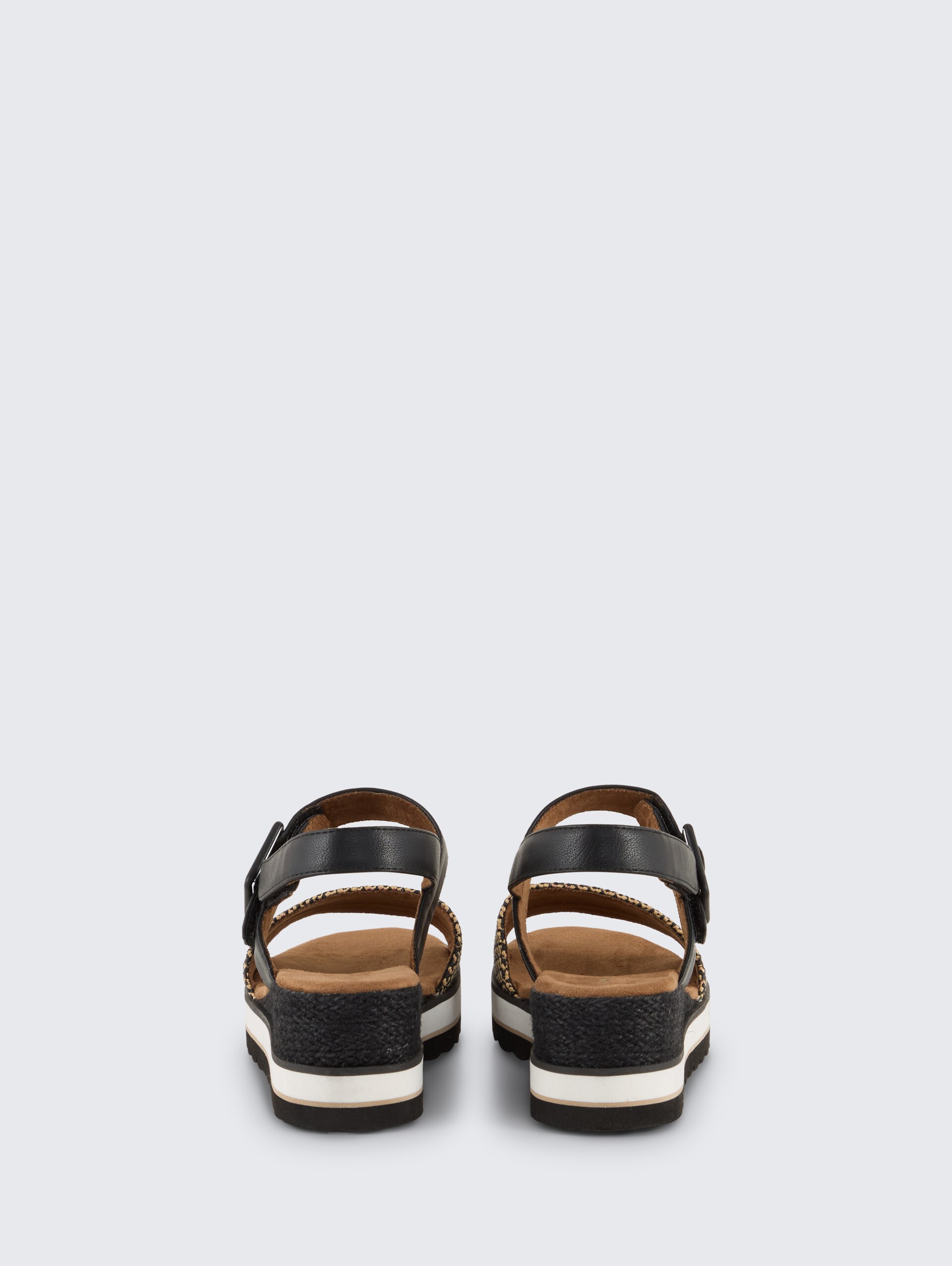 Sandalen mit Keilabsatz - black - Produkt-Rückansicht