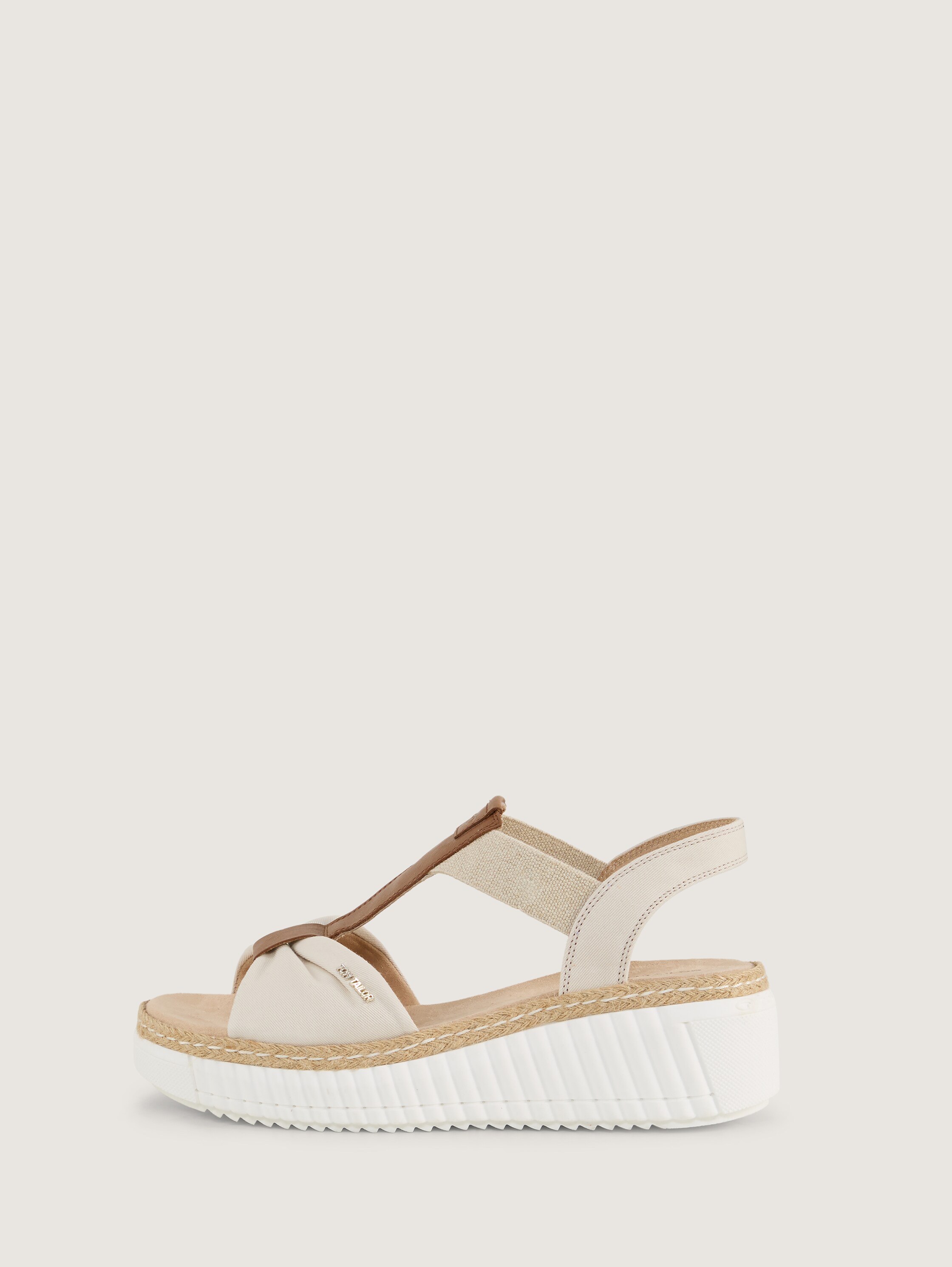 Sandalen mit Keilabsatz - offwhite - 