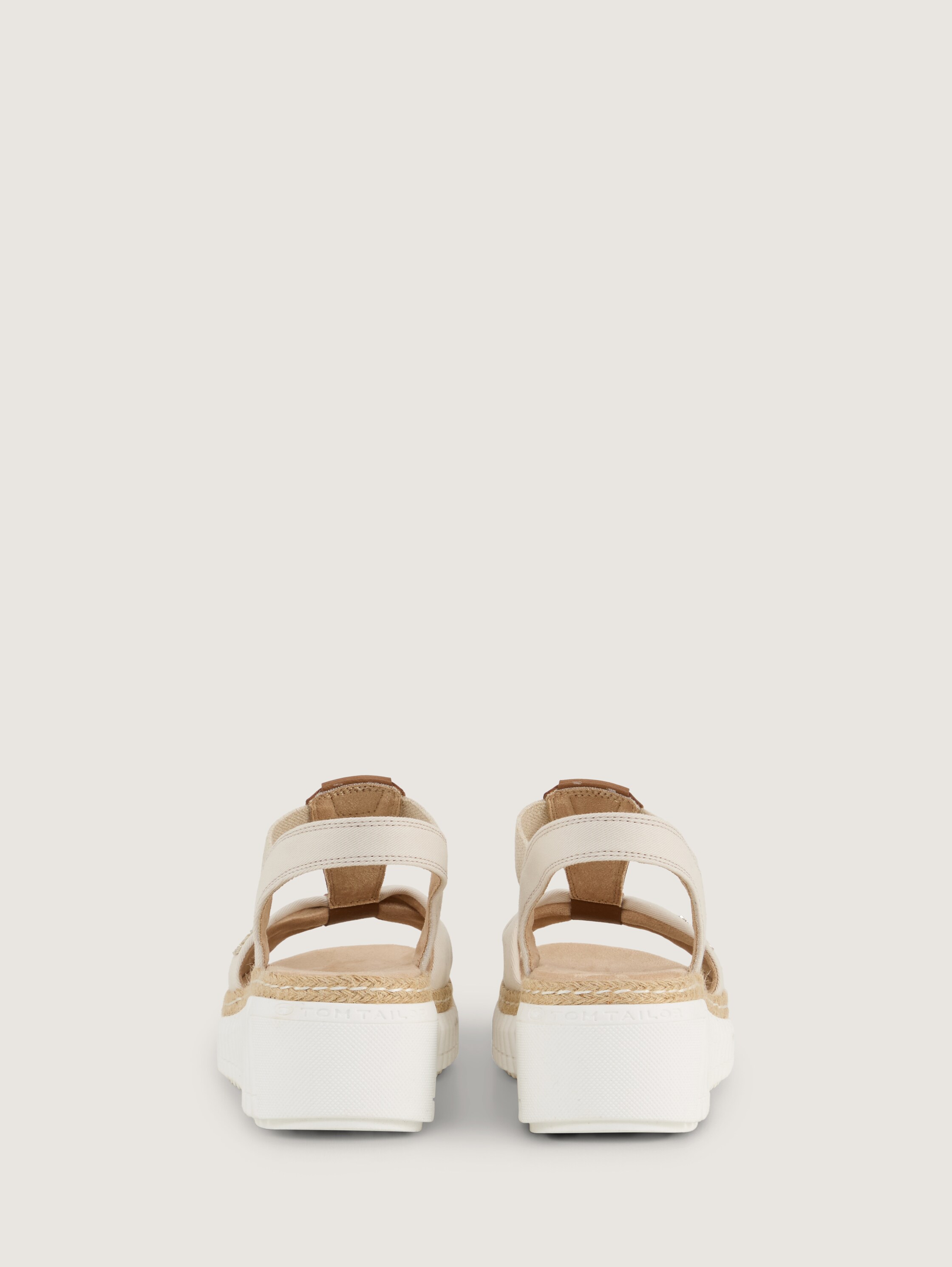 Sandalen mit Keilabsatz - offwhite - 