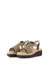 Selected, Sandals with wedge heels by Tom Tailor, black