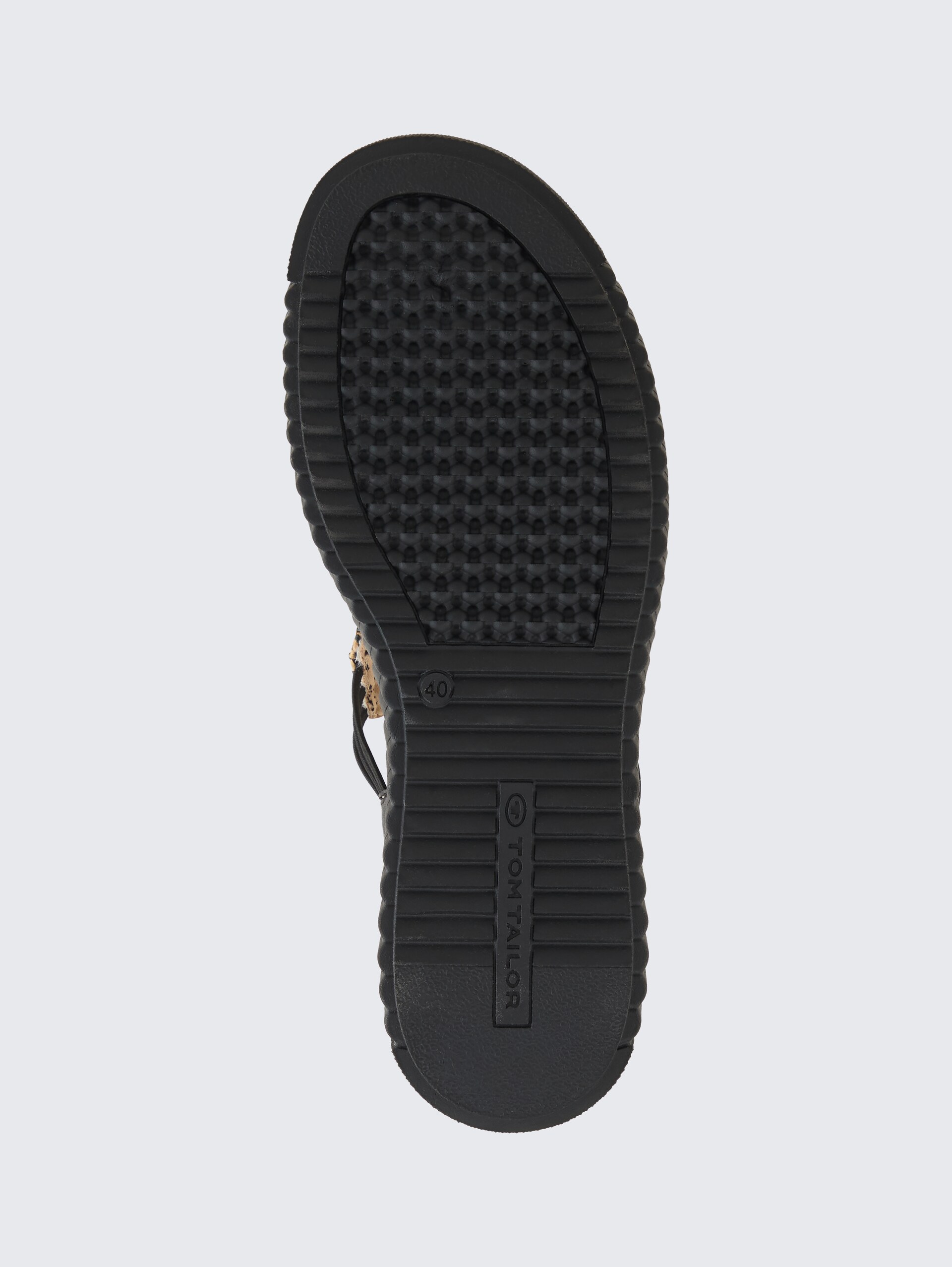 Sandalen mit Keilabsatz - black-nature - Produkt-Ansicht Sohle