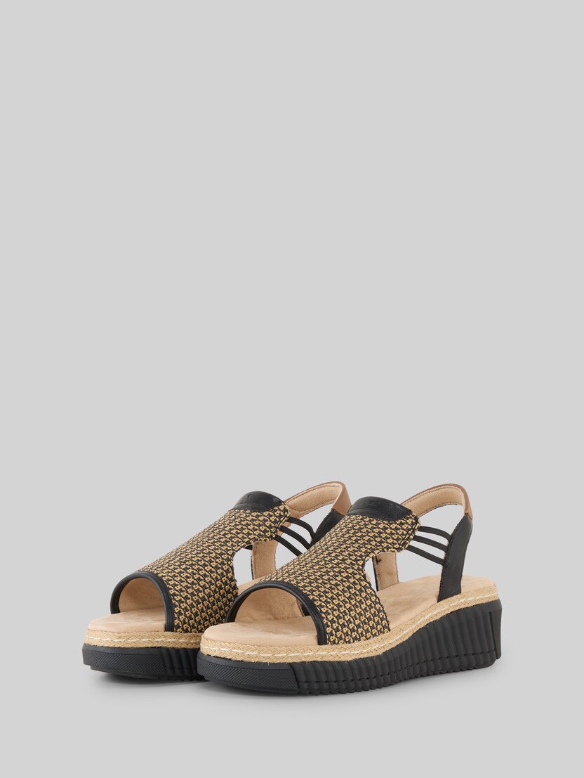 Sandalen mit Keilabsatz von Women, black-nature