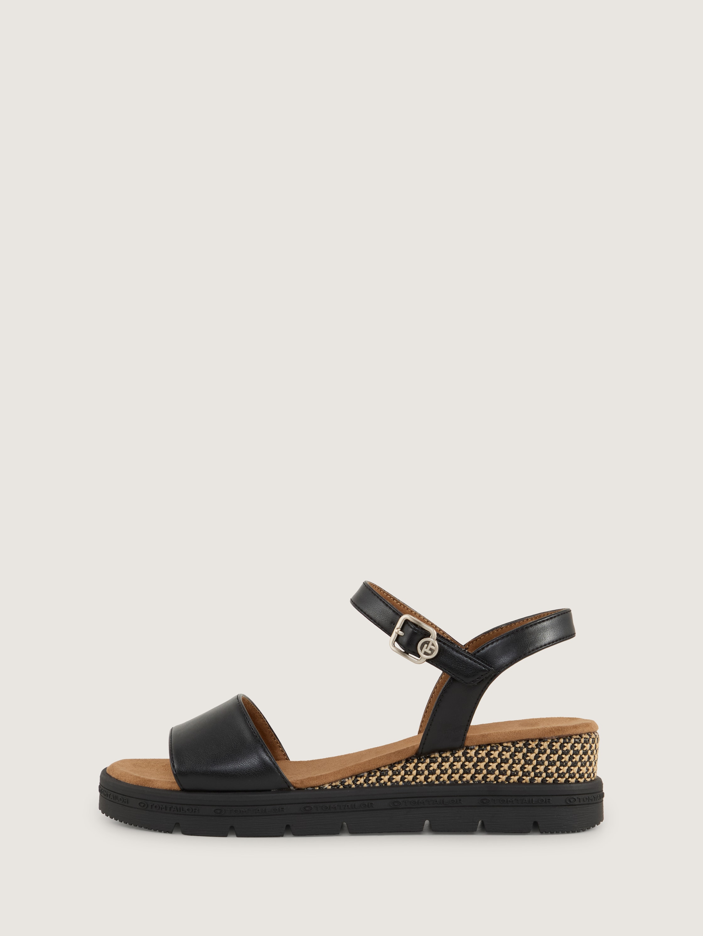 Sandalen met sleehak - black_1 - 