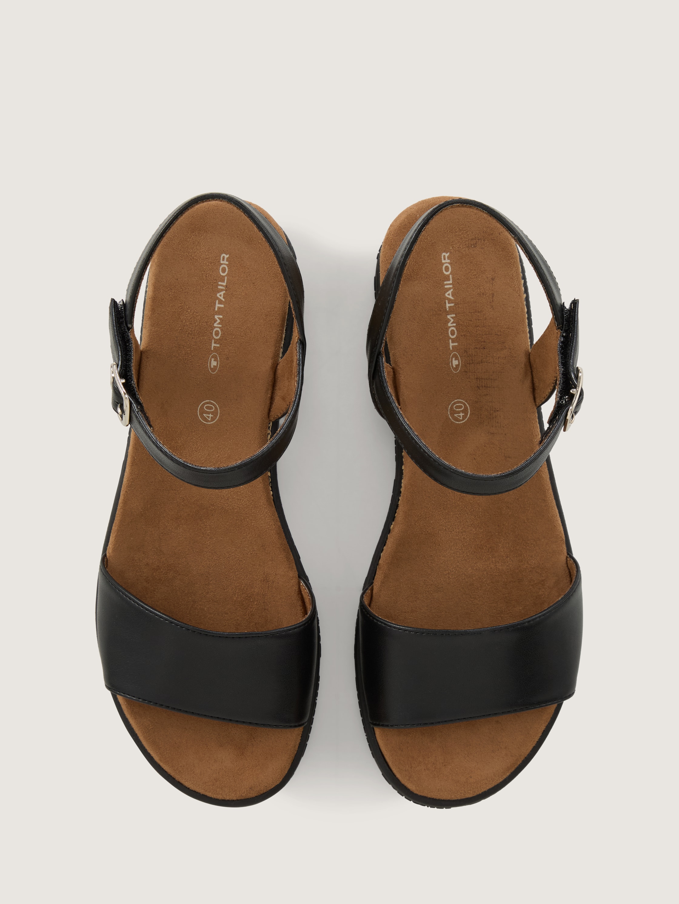 Sandalen met sleehak - black_1 - 