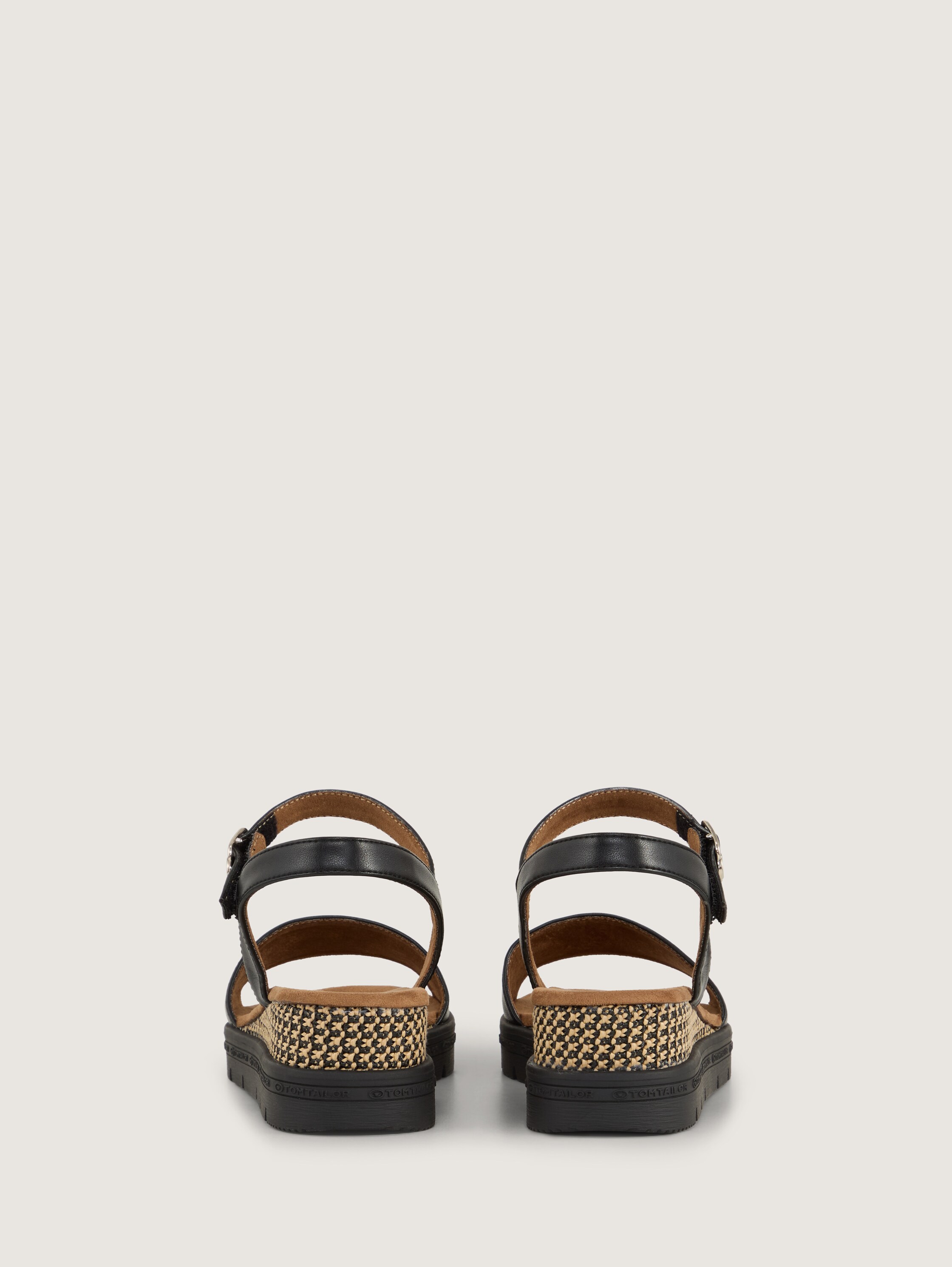 Sandalen met sleehak - black_1 - 
