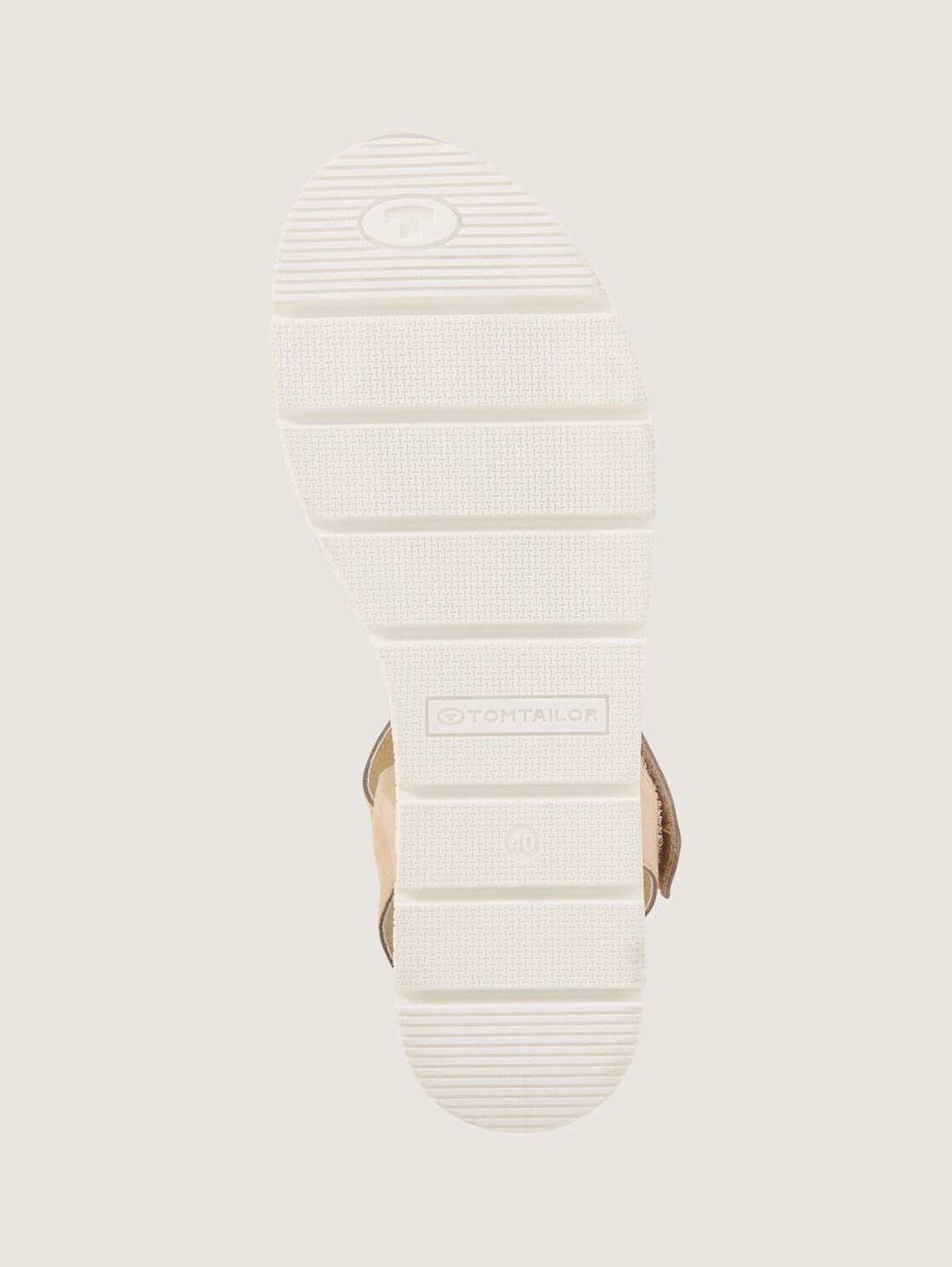 Sandalen mit Keilabsatz - sand - Produkt-Ansicht Sohle