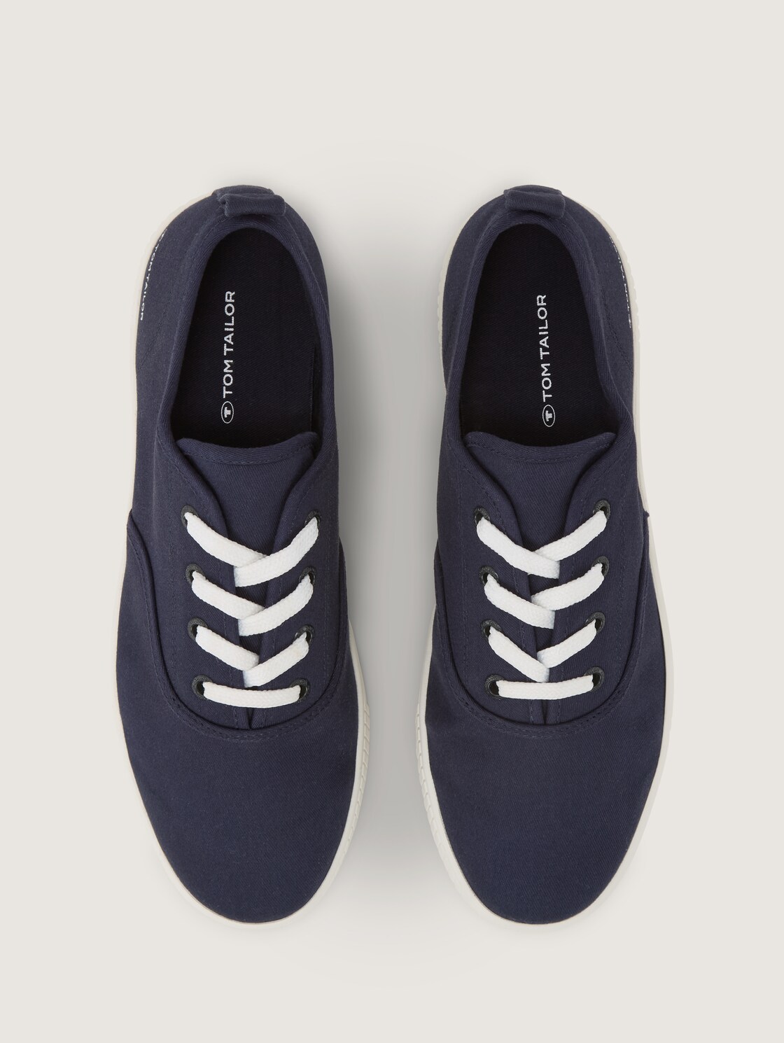 Leichter Sneaker aus Textilstoff - navy - Produkt-Ansicht von oben 