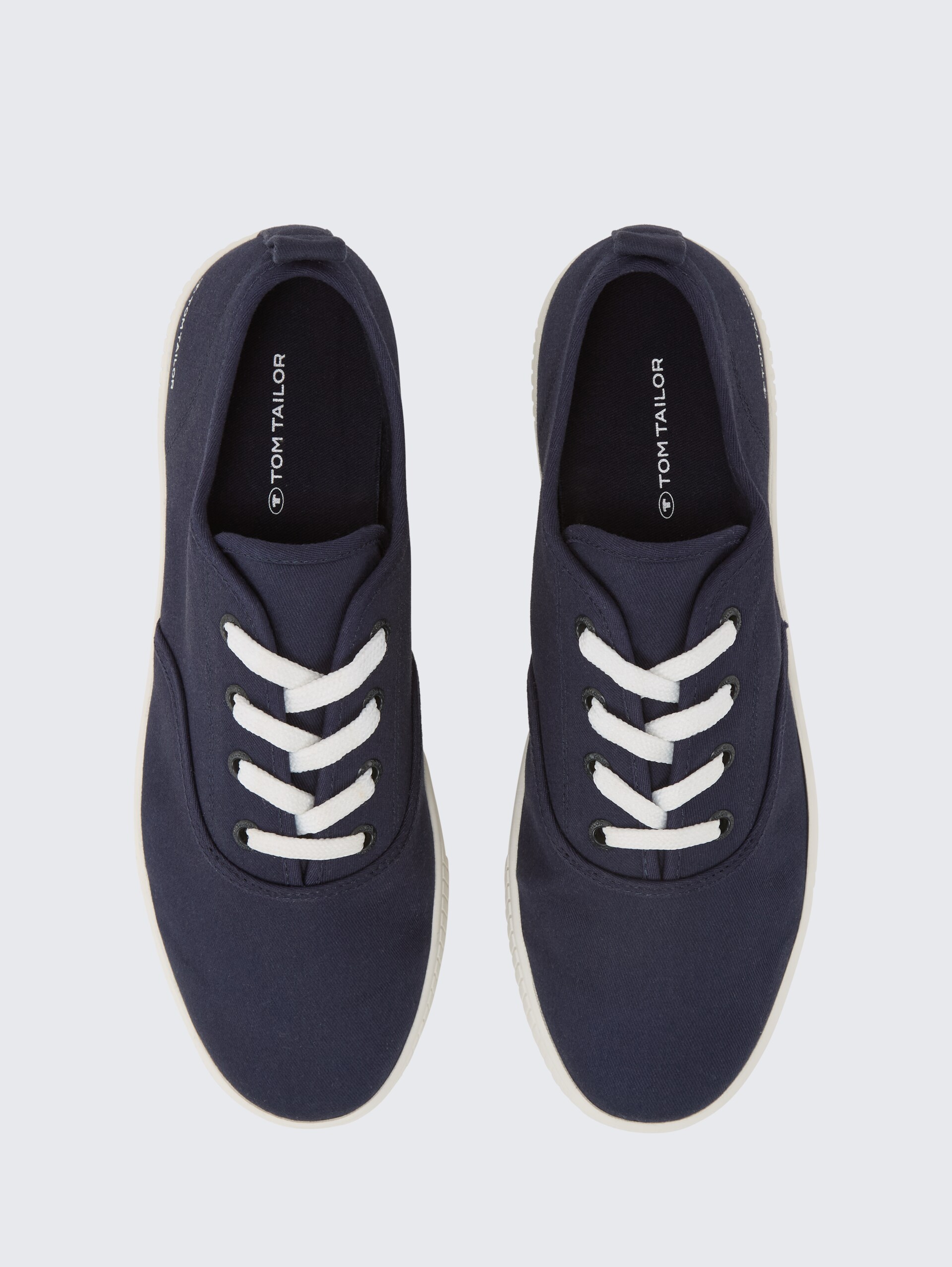 Leichter Sneaker aus Textilstoff - navy - Produkt-Ansicht von oben 