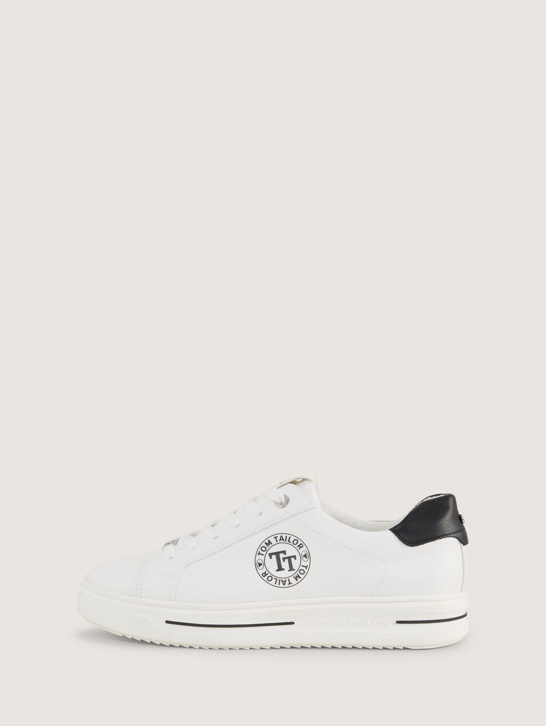 Sneaker mit Logo-Print - white-black - seitliche Produkt-Ansicht