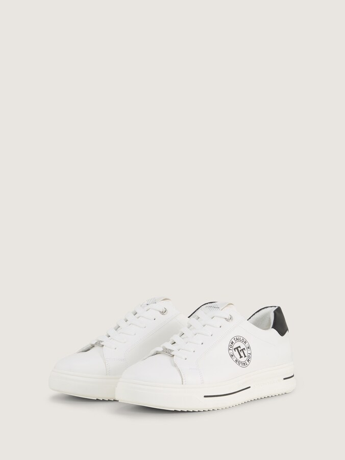 Sneaker mit Logo-Print von Women, white-black