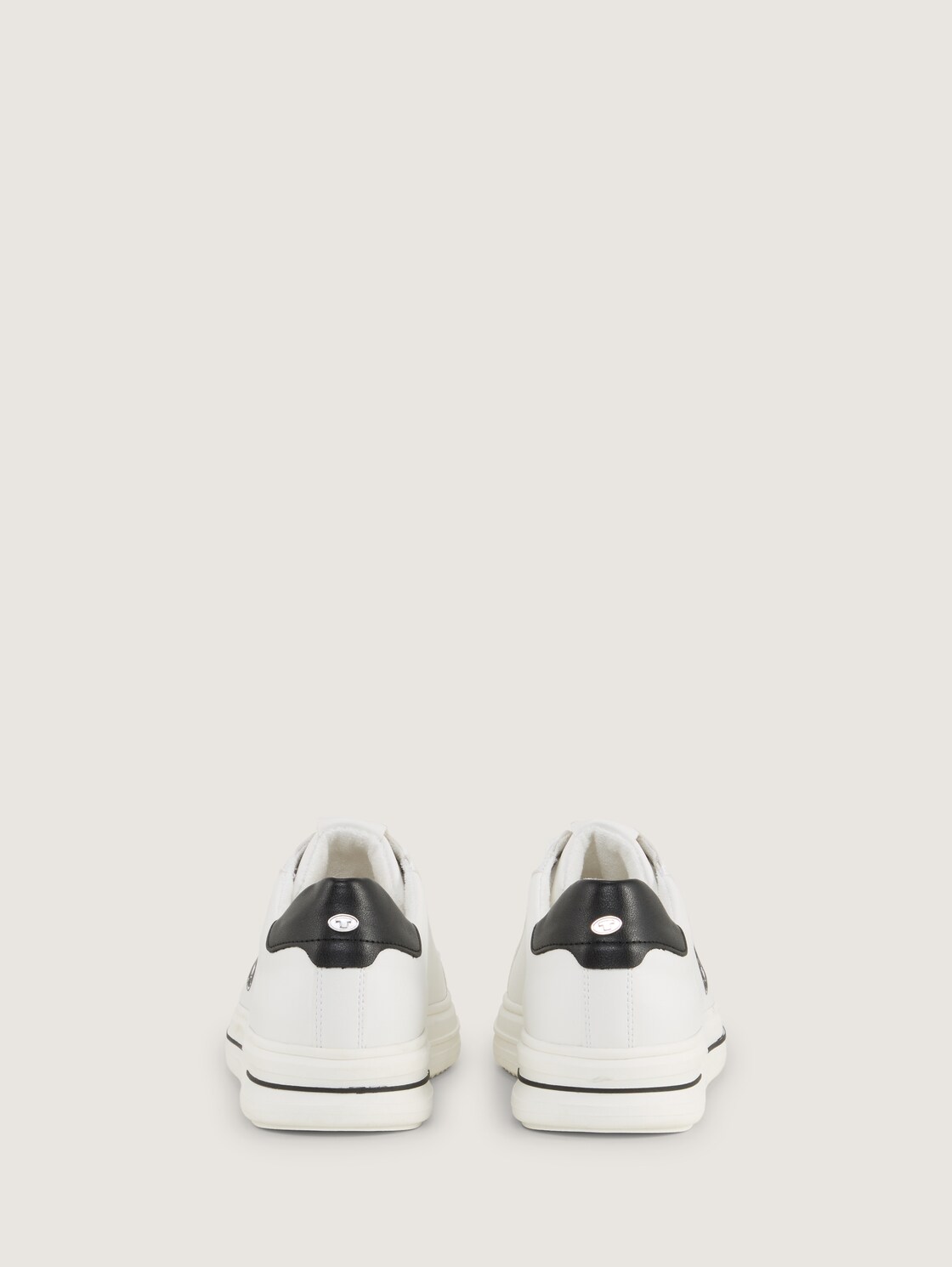 Sneaker mit Logo-Print - white-black - Produkt-Rückansicht