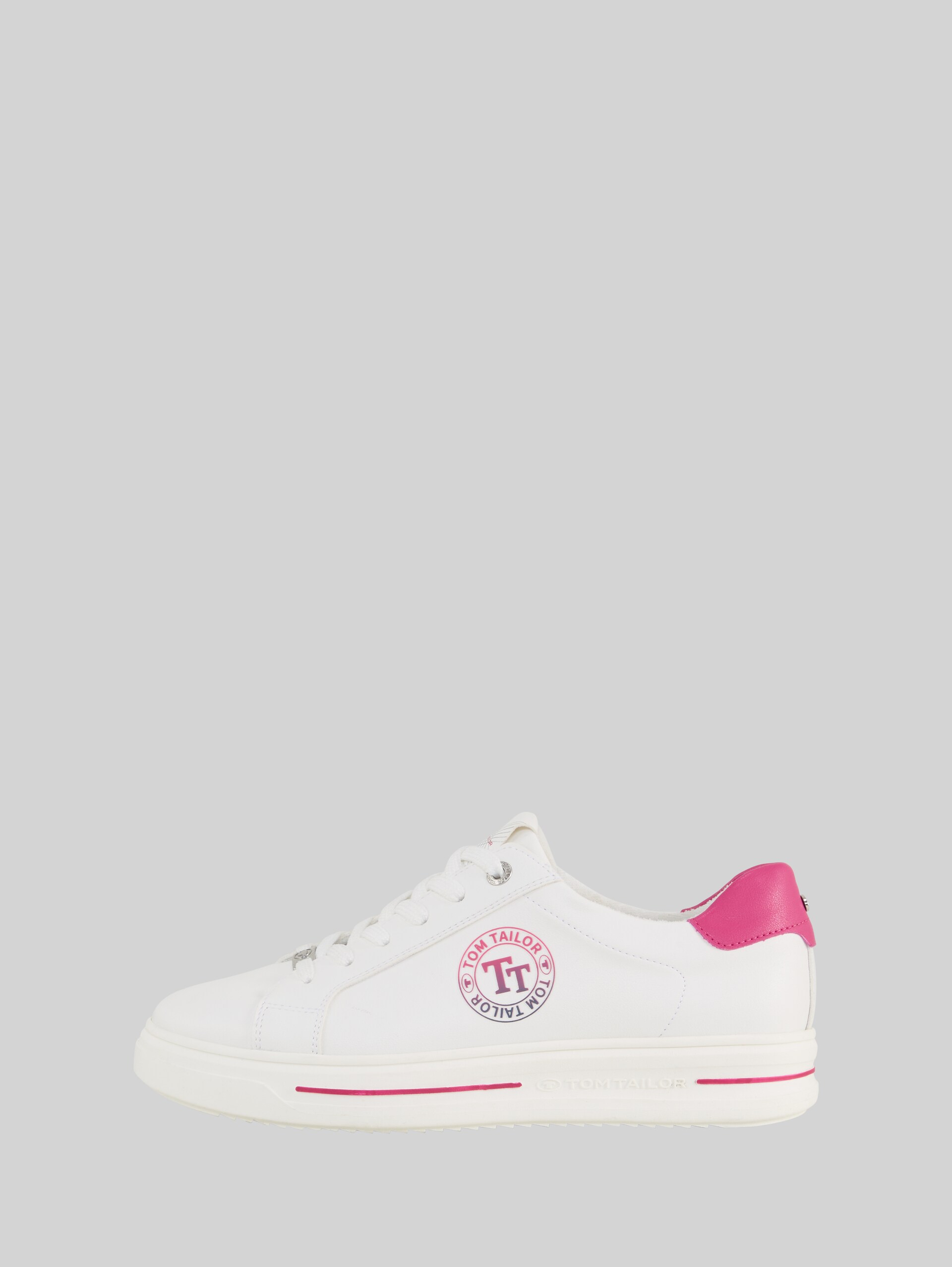 Sneaker mit Logo-Print - white-pink - seitliche Produkt-Ansicht