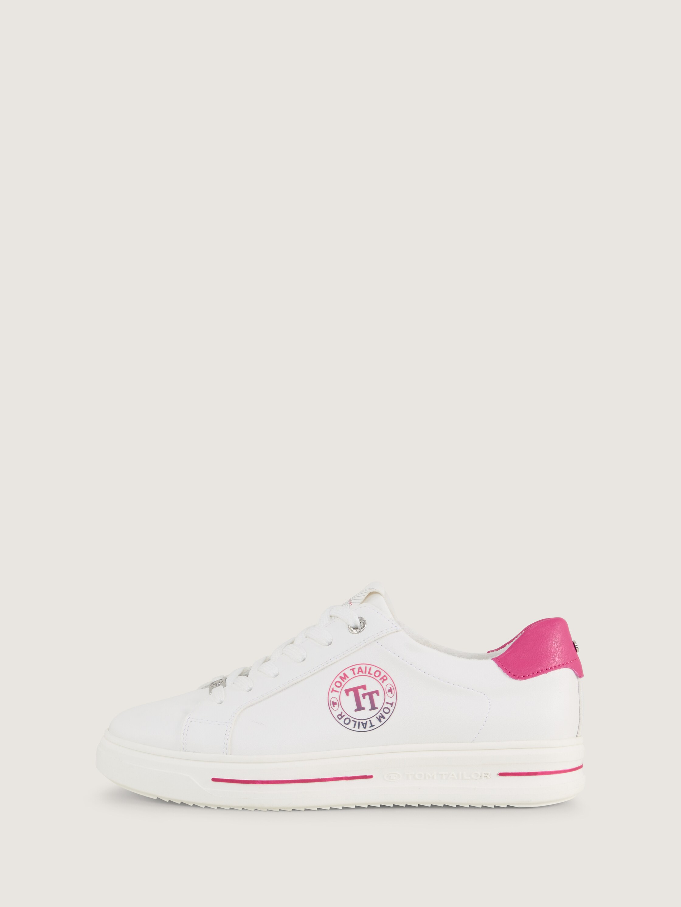 Sneaker mit Logo-Print - whitepink - 