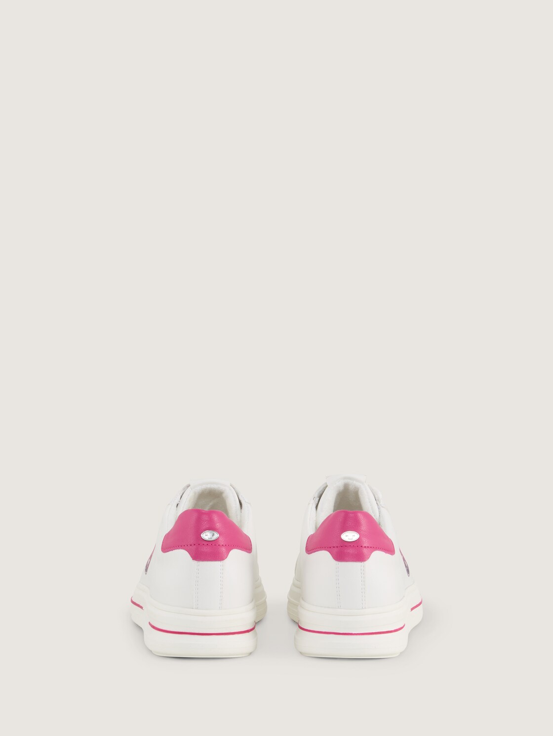 Sneaker mit Logo-Print - white-pink - Produkt-Rückansicht