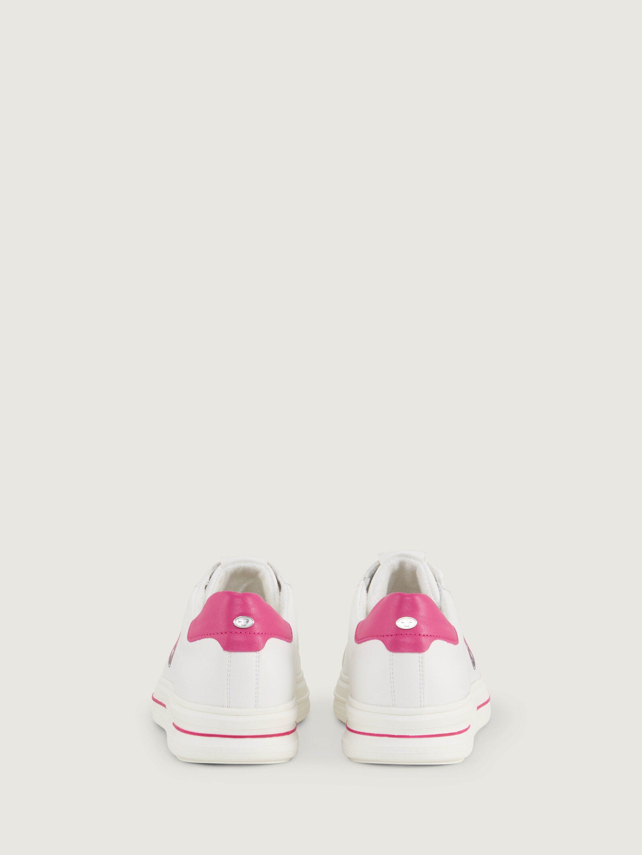 Sneaker mit Logo-Print - whitepink - 