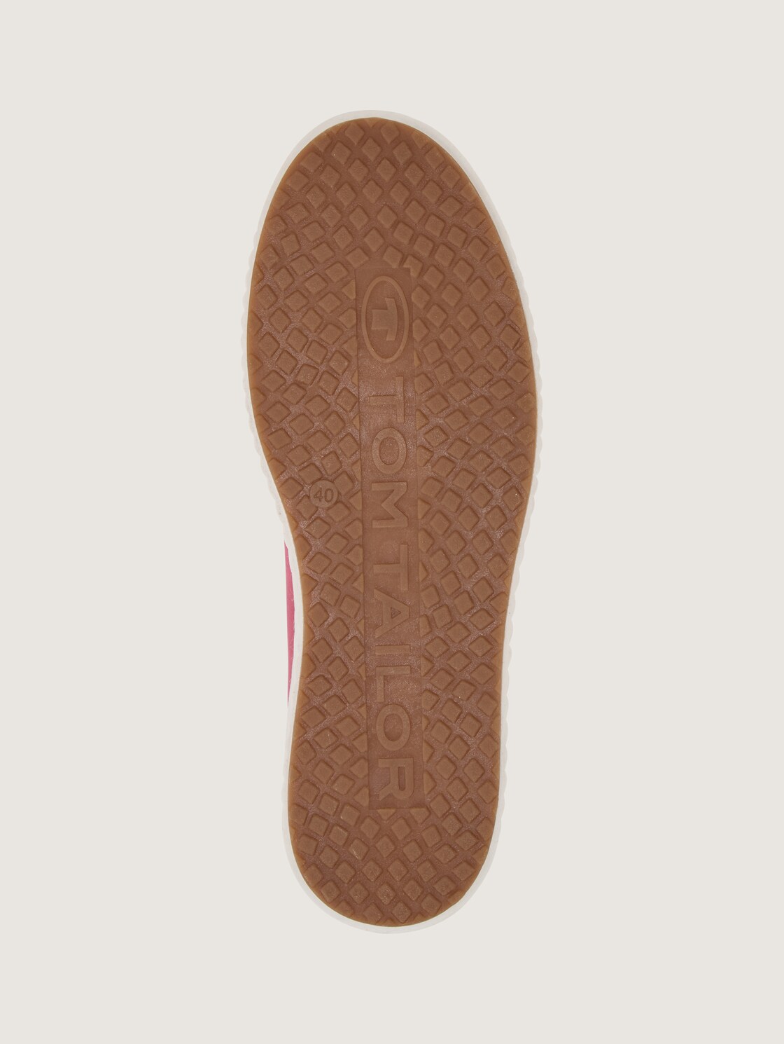 Sneaker mit Bast-Detail - pink - Produkt-Ansicht Sohle