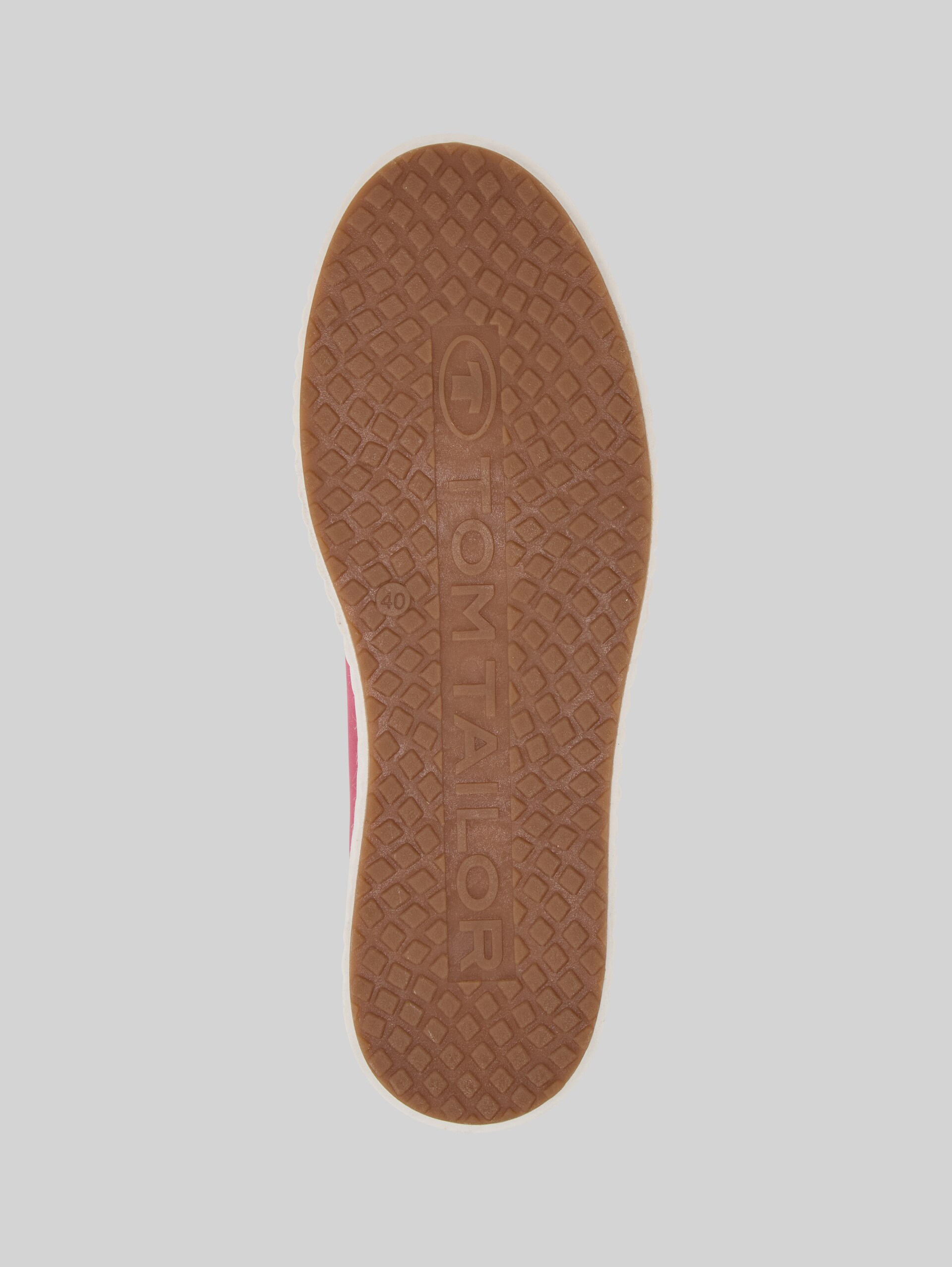 Sneaker mit Bast-Detail - pink - Produkt-Ansicht Sohle