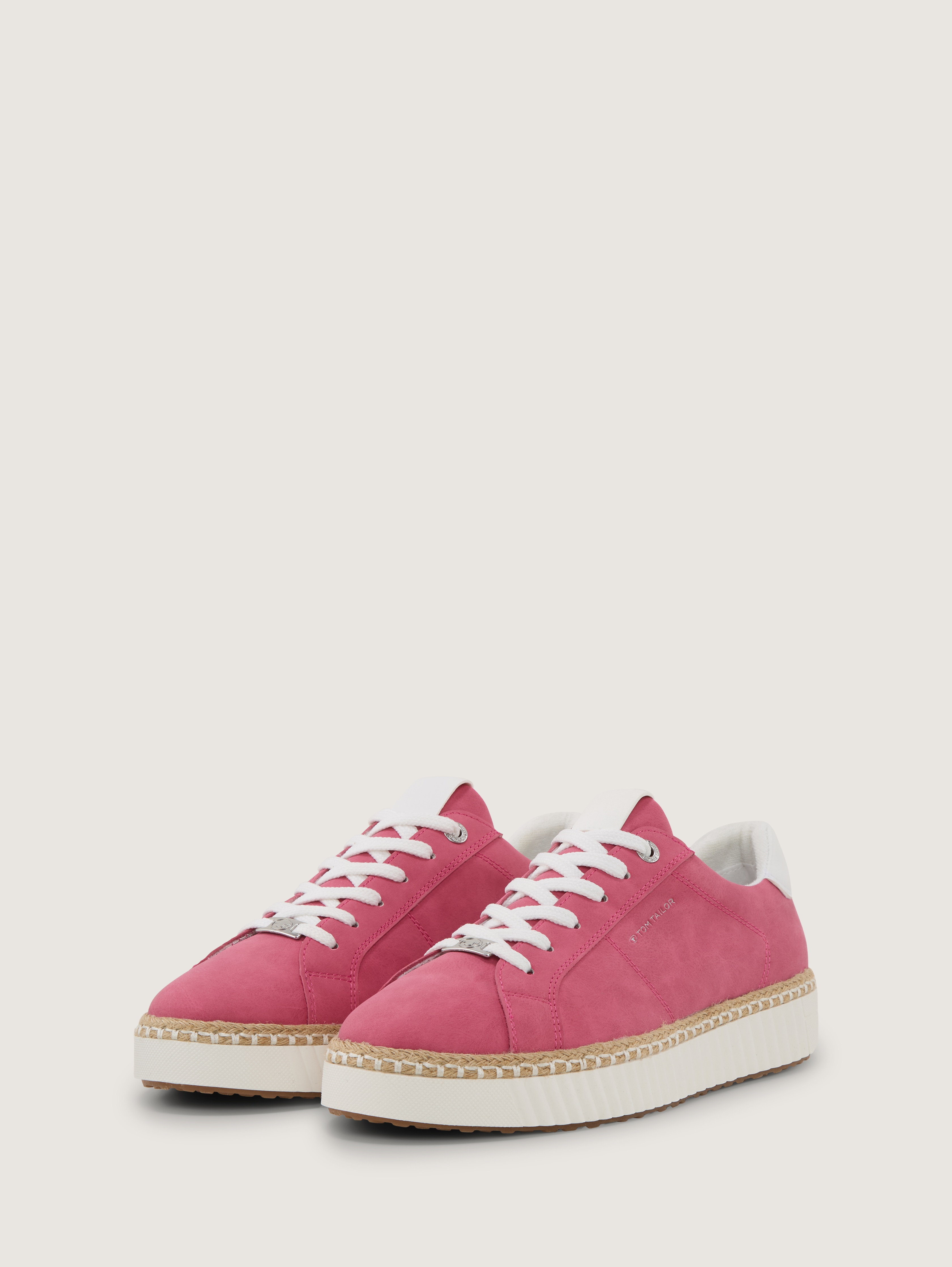 Sneaker mit Bast-Detail von Women, pink