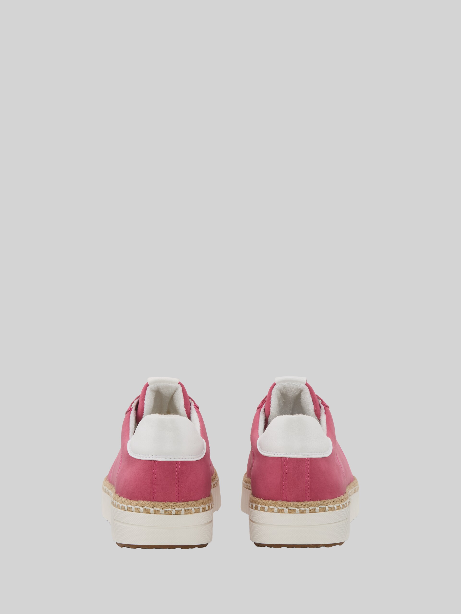 Sneaker mit Bast-Detail - pink - Produkt-Rückansicht