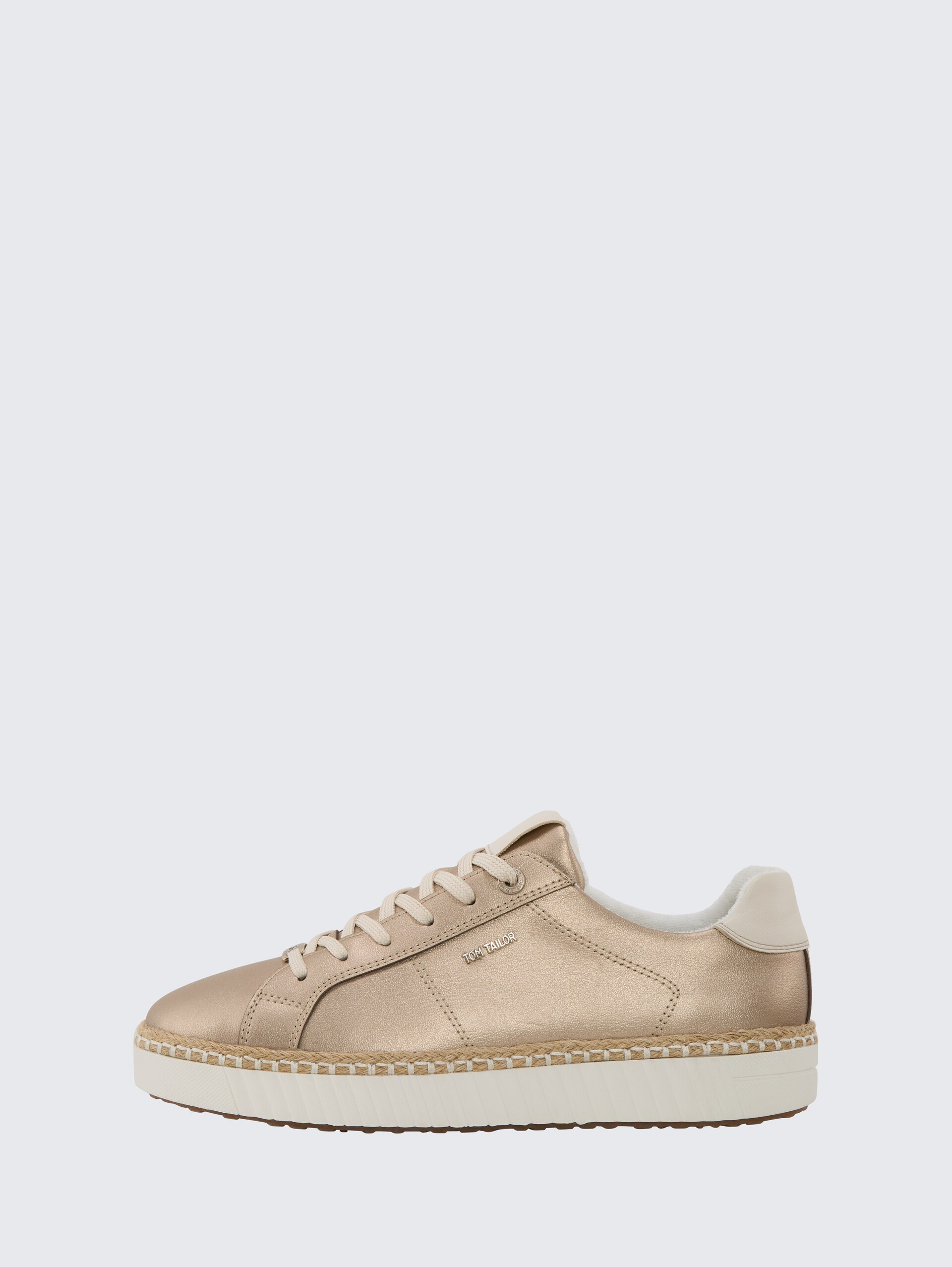 Sneaker im Metallic-Look - gold - seitliche Produkt-Ansicht