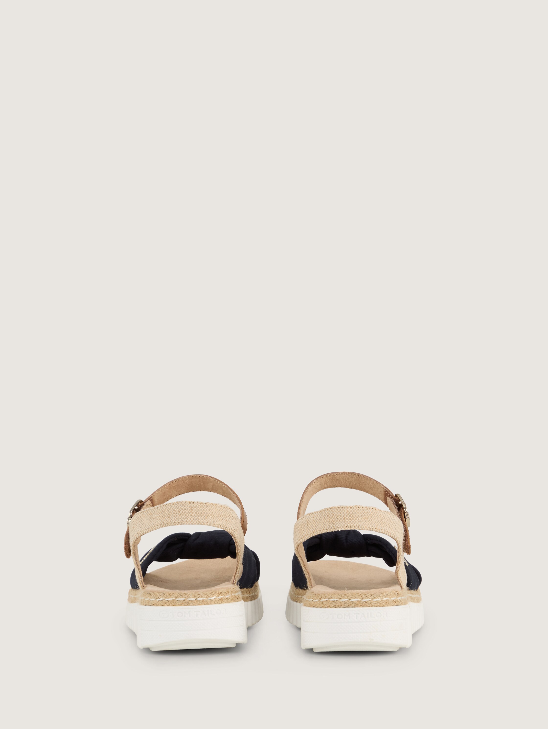Sandalen mit Bast-Details - navy - 