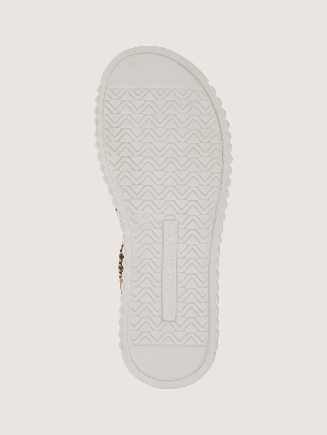 Sandalen mit Flecht-Detail - sand - Produkt-Ansicht Sohle