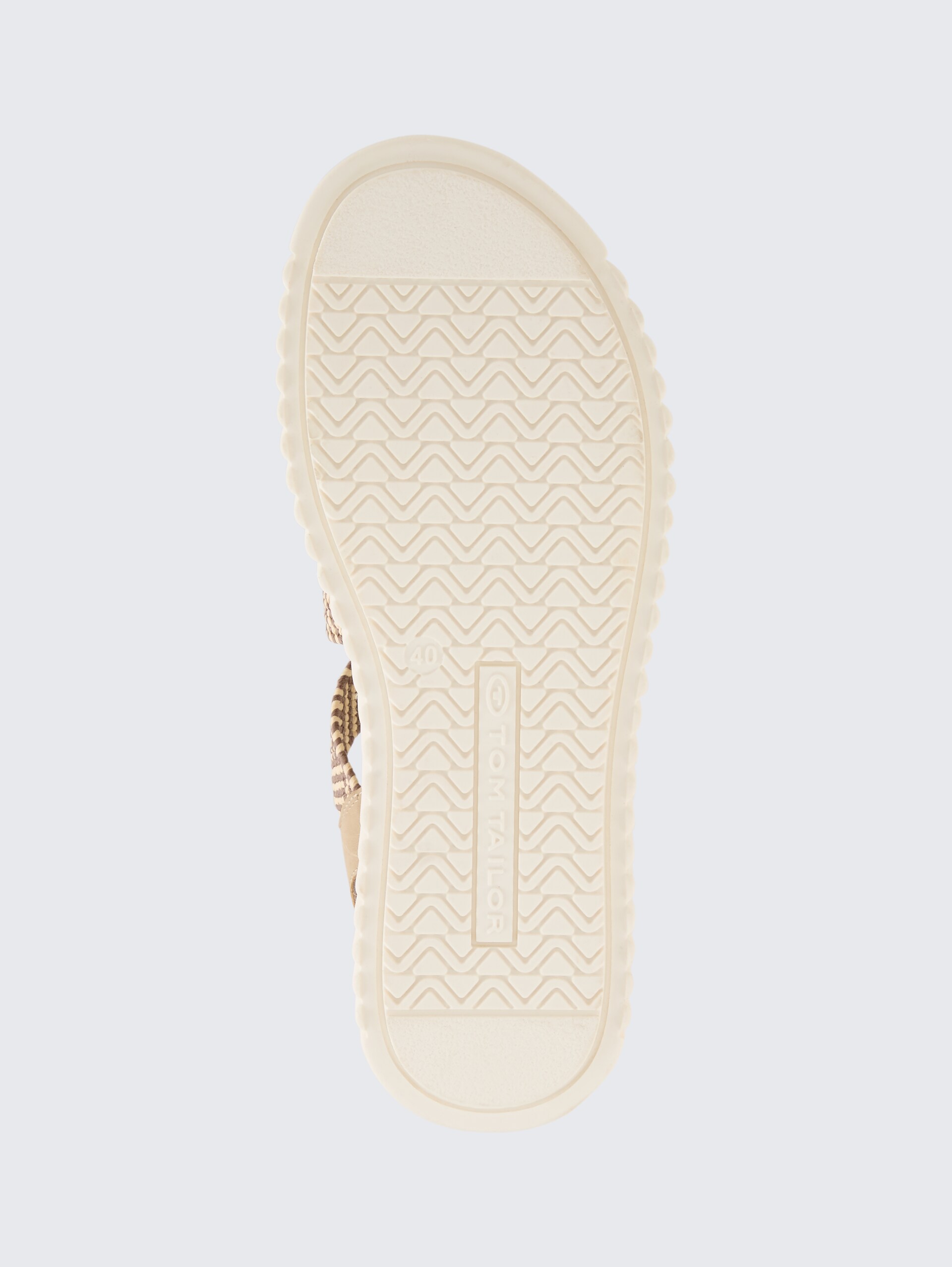 Sandalen mit Flecht-Detail - sand - Produkt-Ansicht Sohle