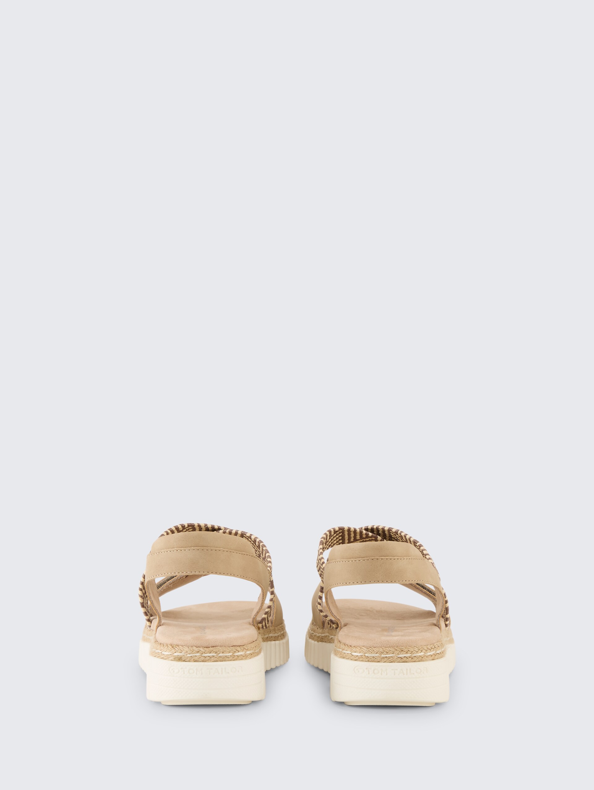 Sandalen mit Flecht-Detail - sand - Produkt-Rückansicht
