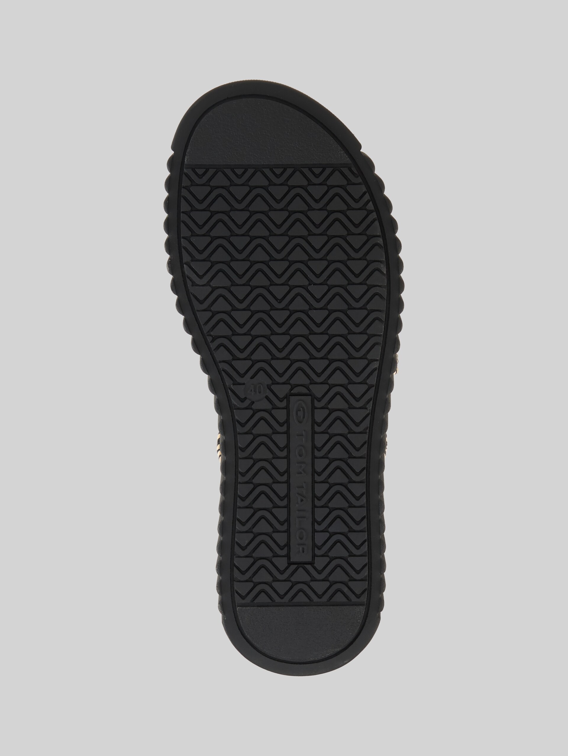 Sandalen mit Flecht-Detail - black - Produkt-Ansicht Sohle