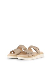 Ausgewählt, Sandalen im Metallic-Look von Tom Tailor, gold