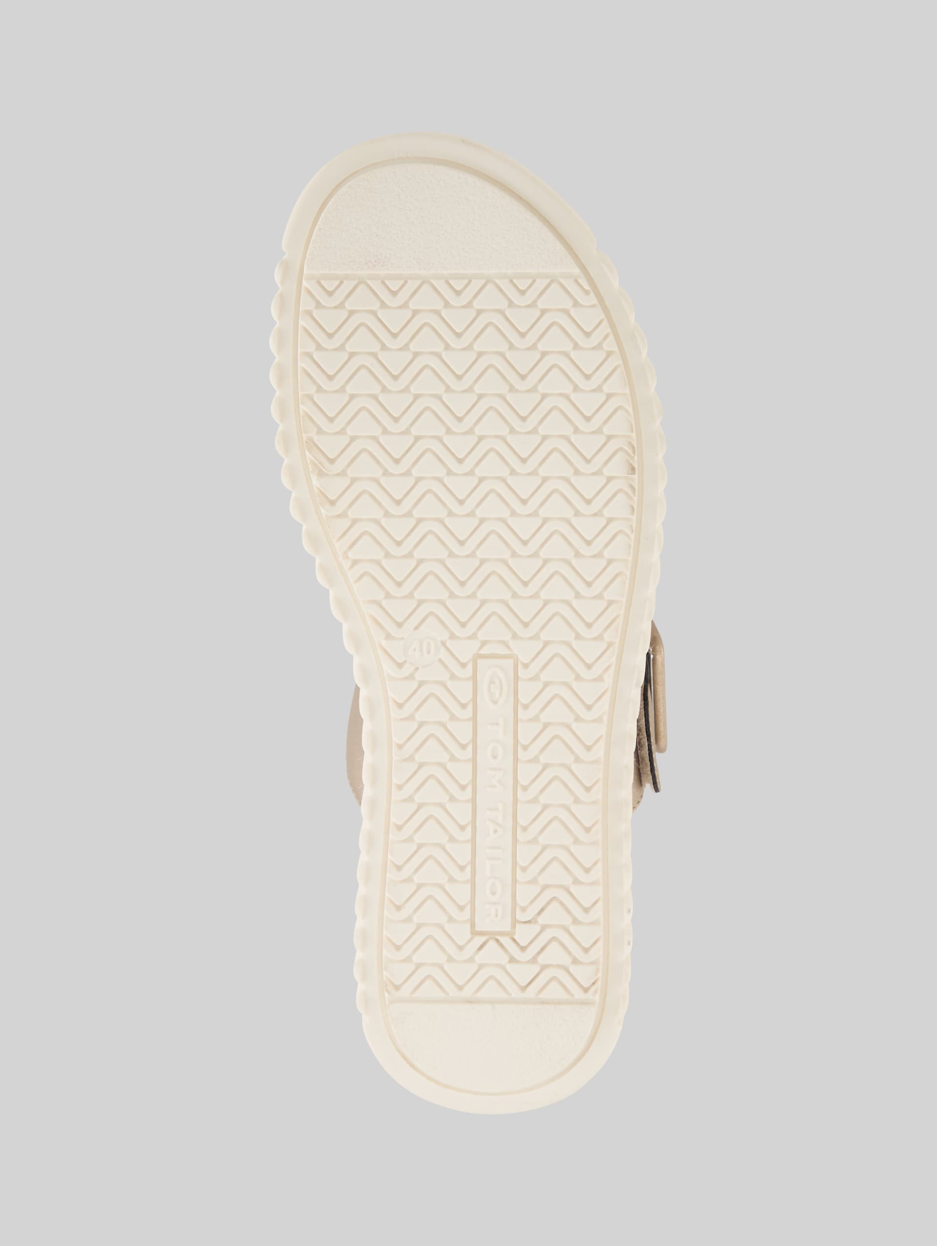 Sandals with a metallic look - gold - Product view sole 