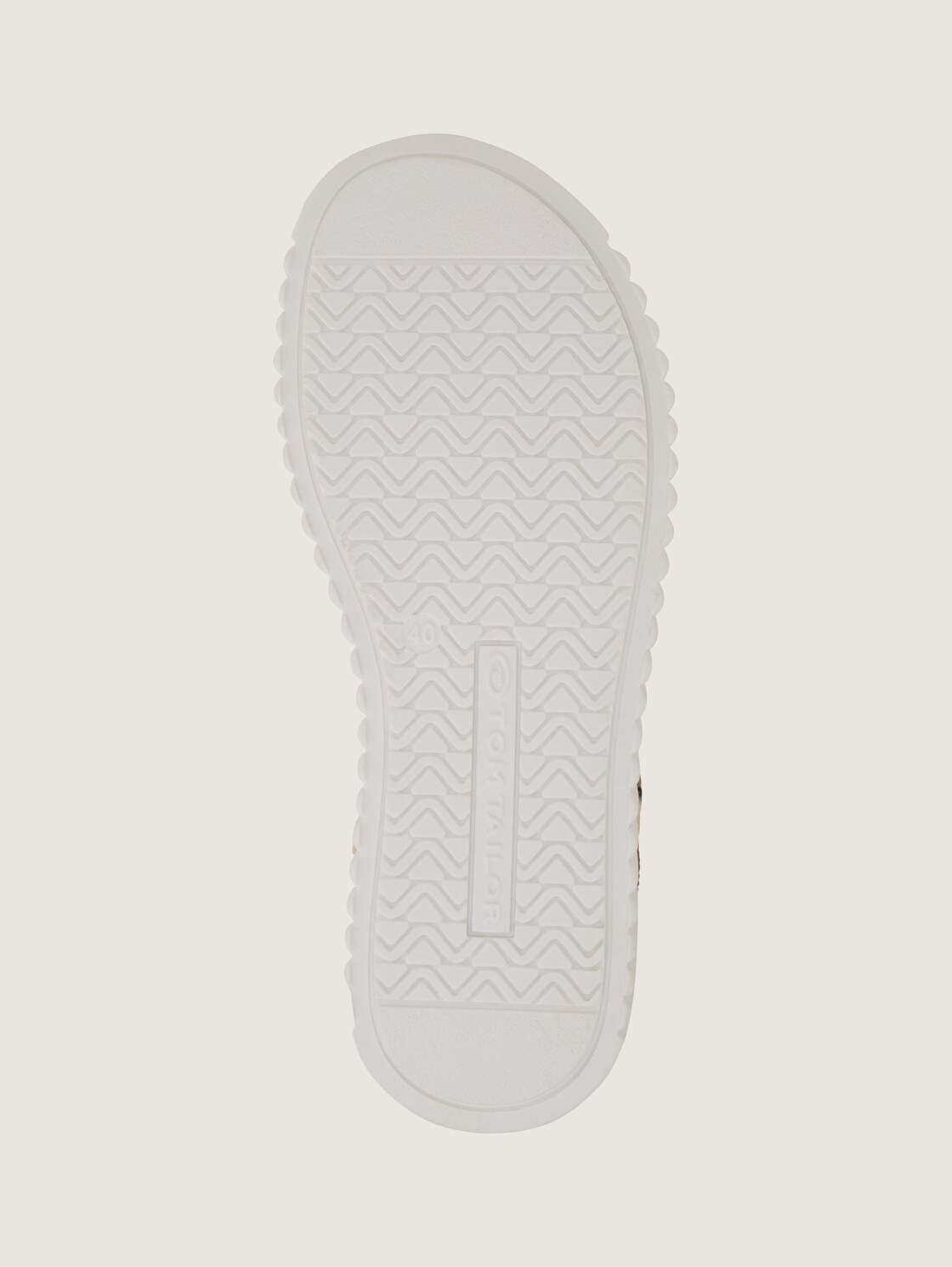 Sandalen mit Bast-Details - gold - Produkt-Ansicht Sohle