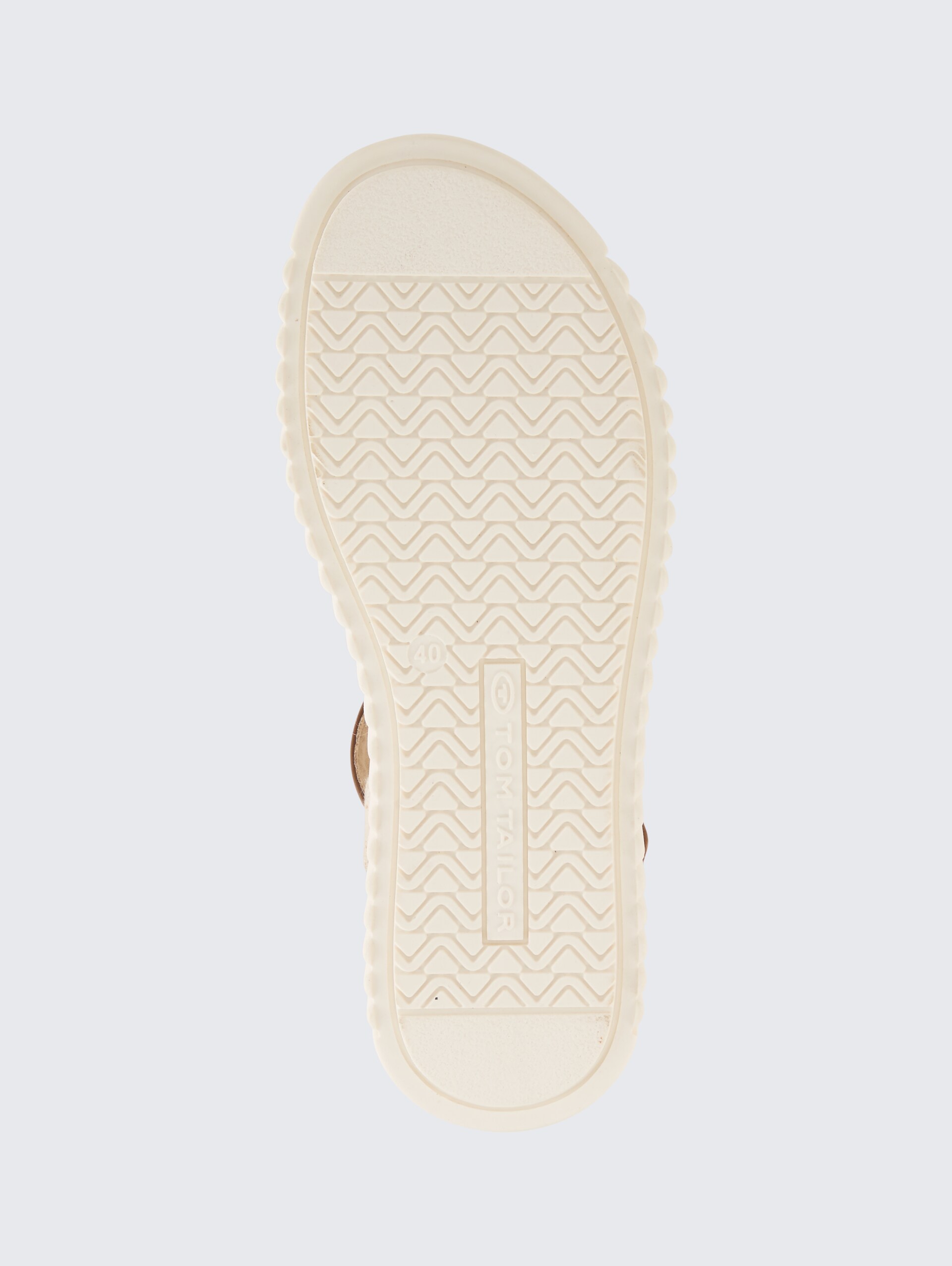 Sandalen mit Bast-Details - gold - Produkt-Ansicht Sohle